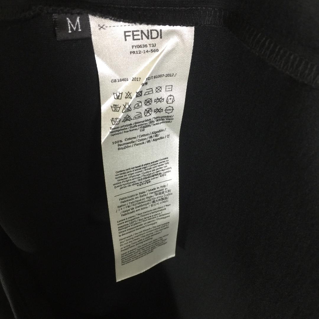 Fendi Lunar New Year Black Cotton T-shirt - EUR FASHION
