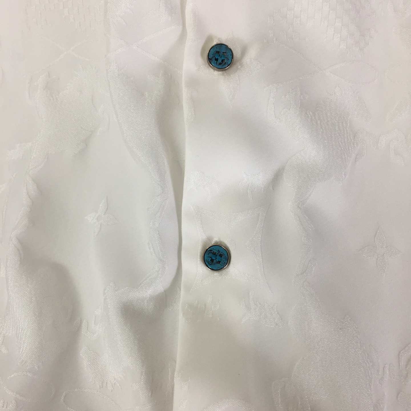 Louis Vuitton Long-Sleeved Jacquard Silk Shirt   1AFWRZ - EUR FASHION