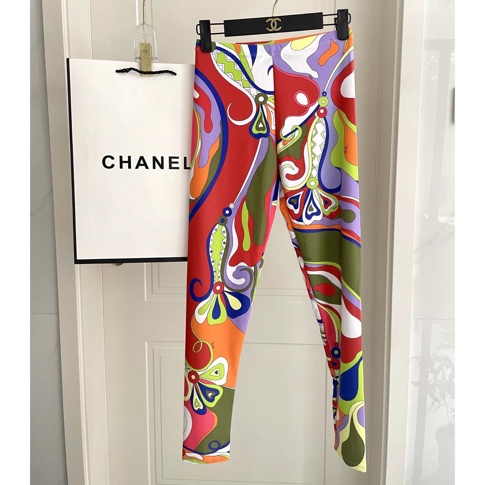 Pucci Iride-Print Crop Top And Leggings  - EUR FASHION