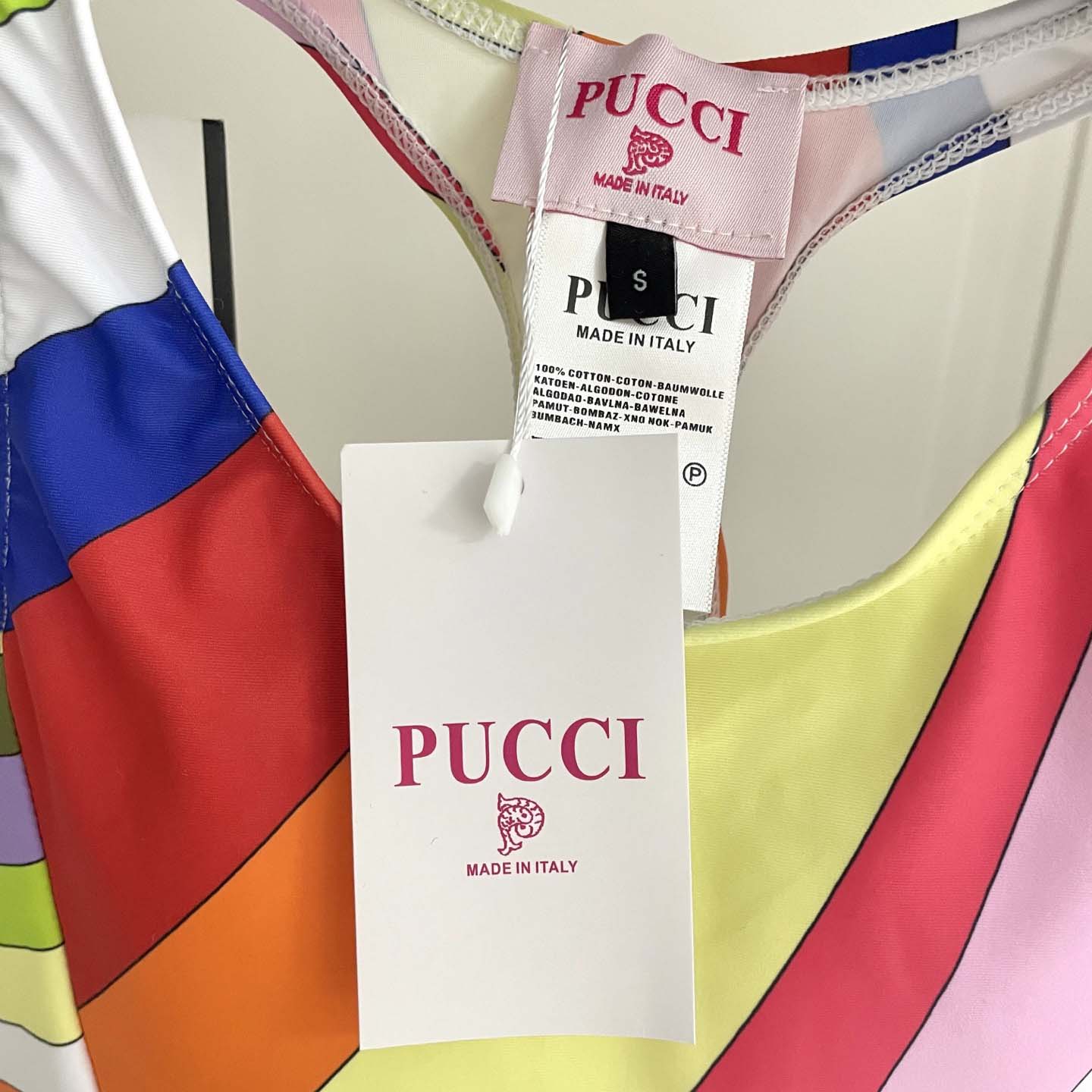 Pucci Iride-Print Crop Top And Leggings  - EUR FASHION