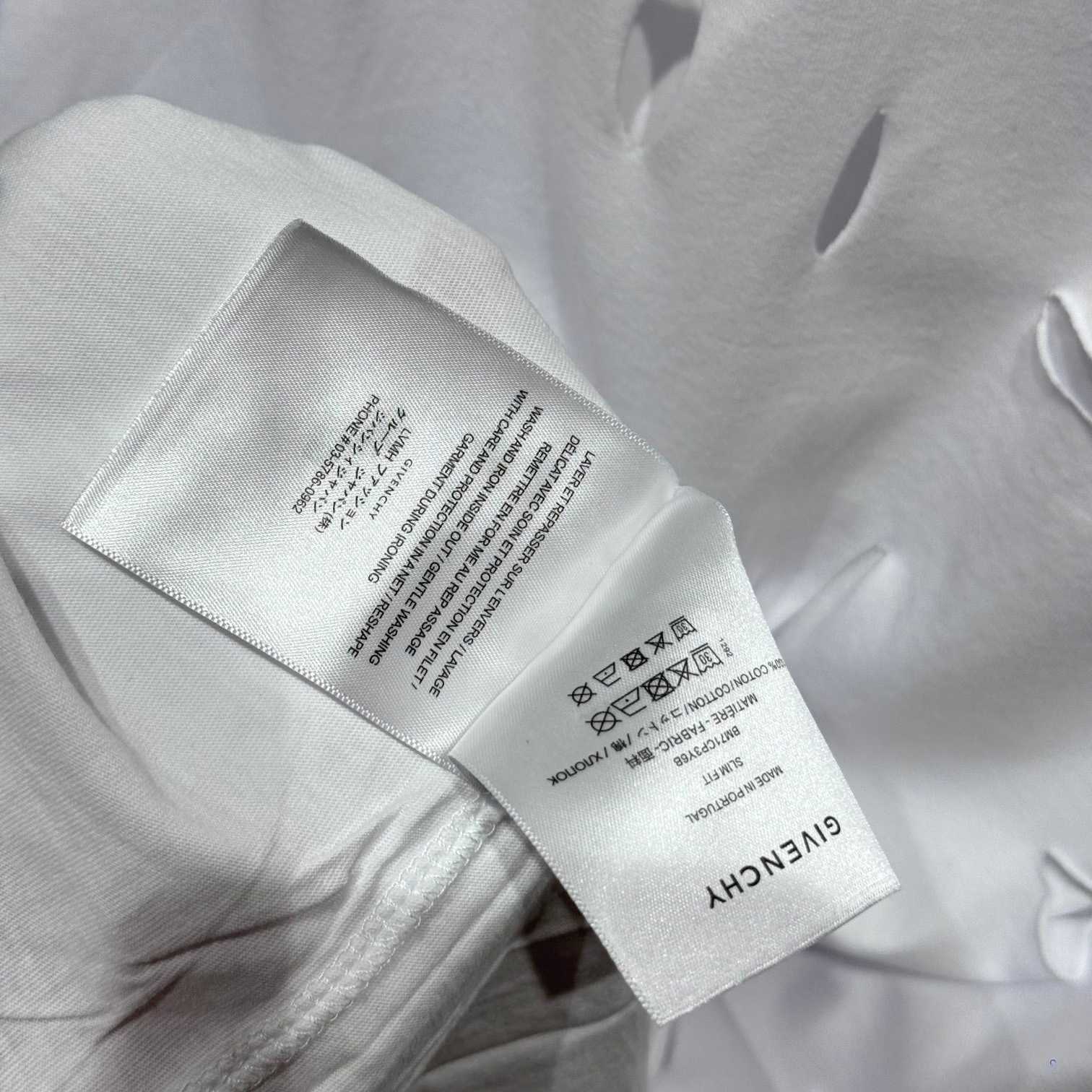 Givenchy White Destroyed T-Shirt  - EUR FASHION