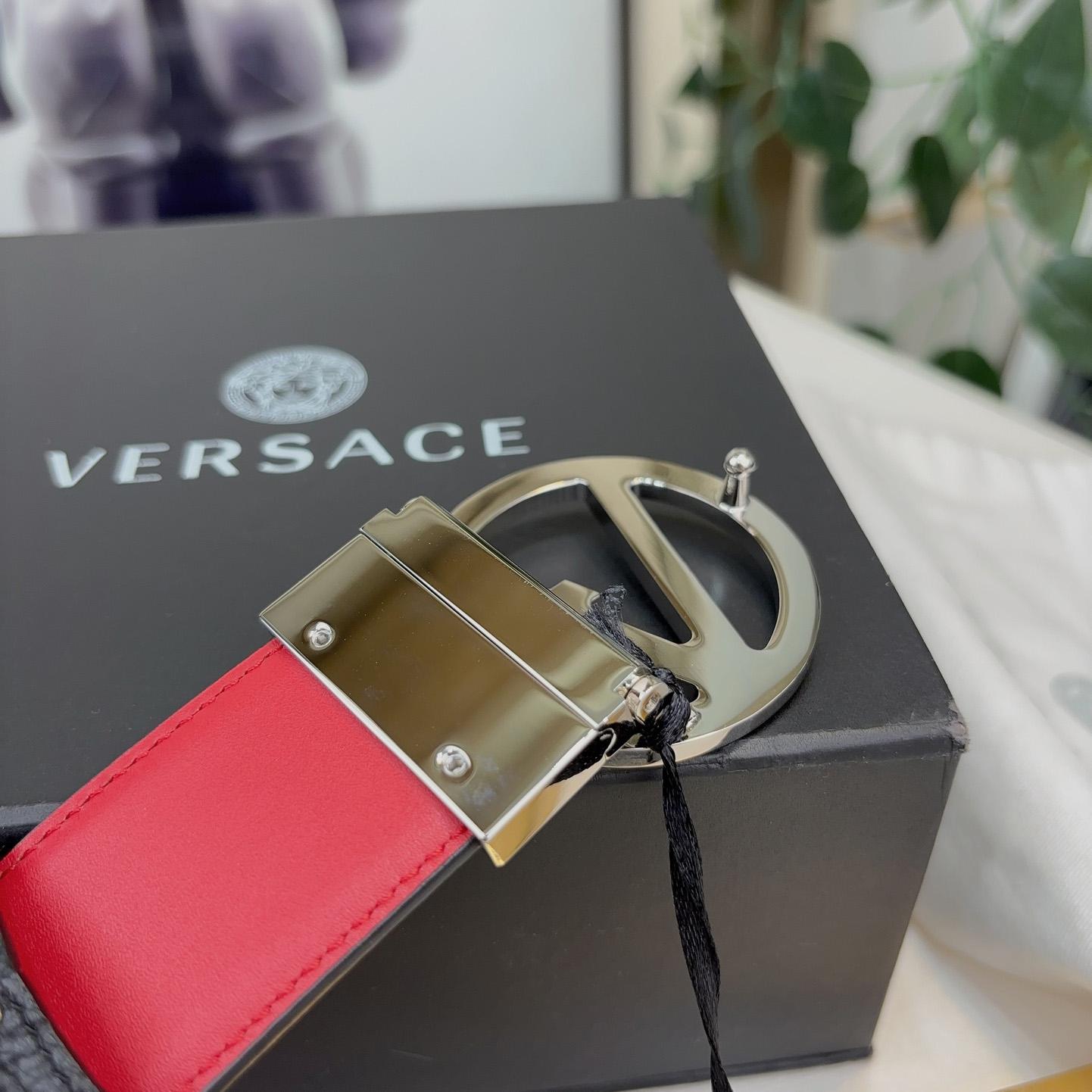 Versace Leather Belt   40mm - EUR FASHION