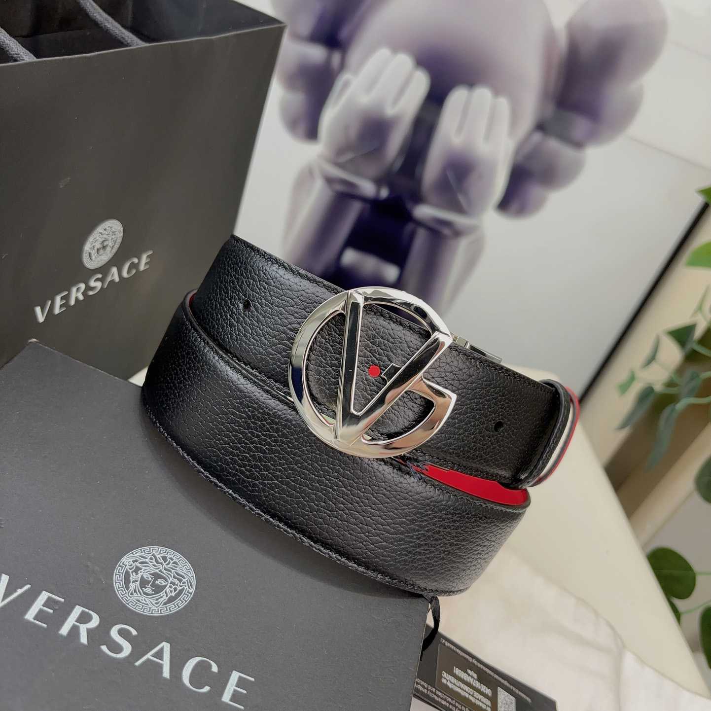Versace Leather Belt   40mm - EUR FASHION