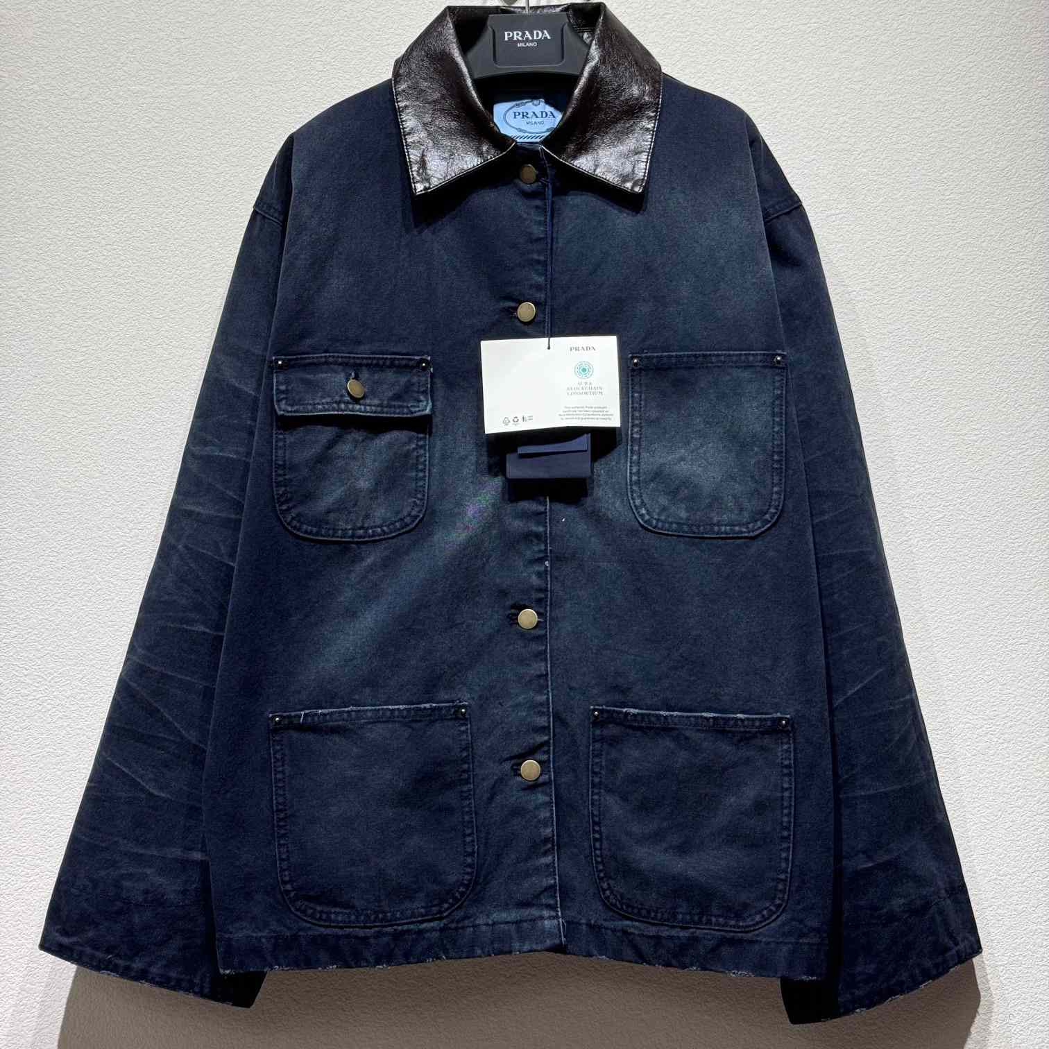 Prada Distressed Canvas Jacket - EUR FASHION