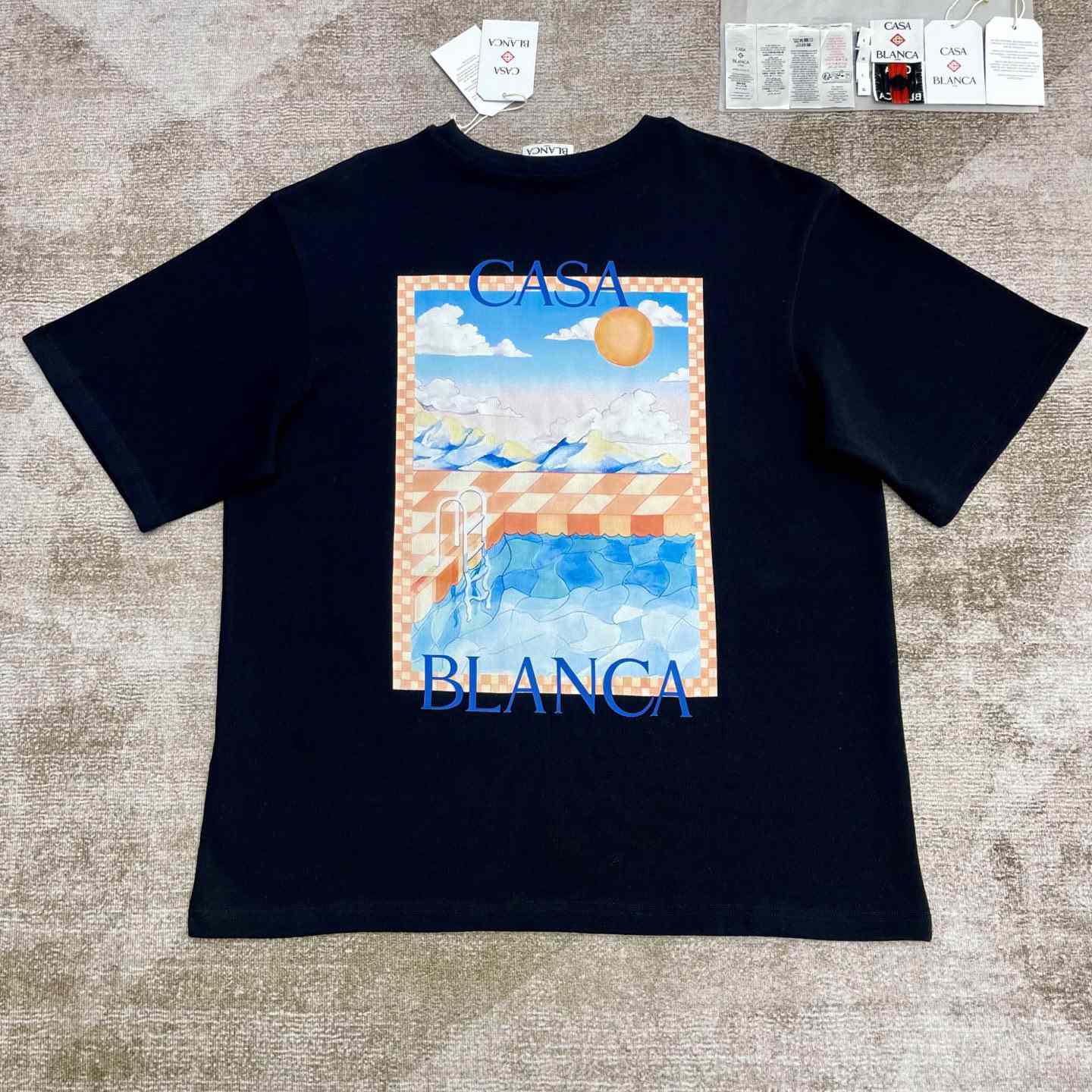 Casablanca Surreal Pool T-shirt   C969 - EUR FASHION