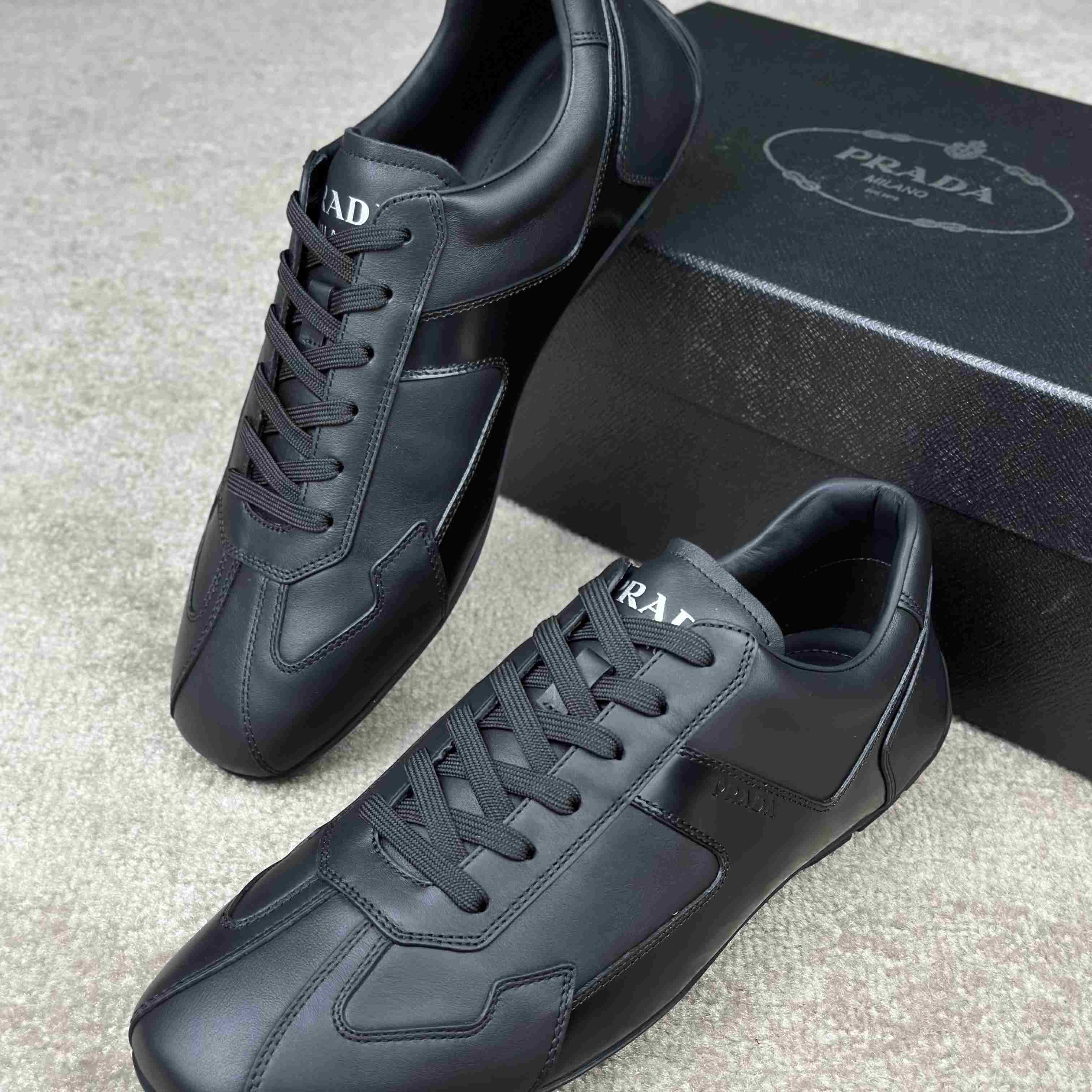 Prada Leather Male Sneaker - EUR FASHION