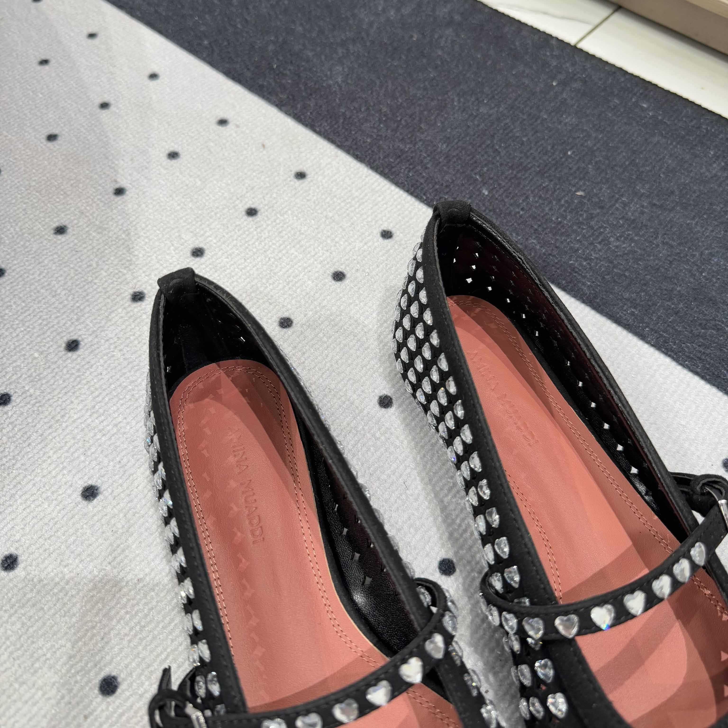 Amina Muaddi Ane Ballerina Shoes - EUR FASHION