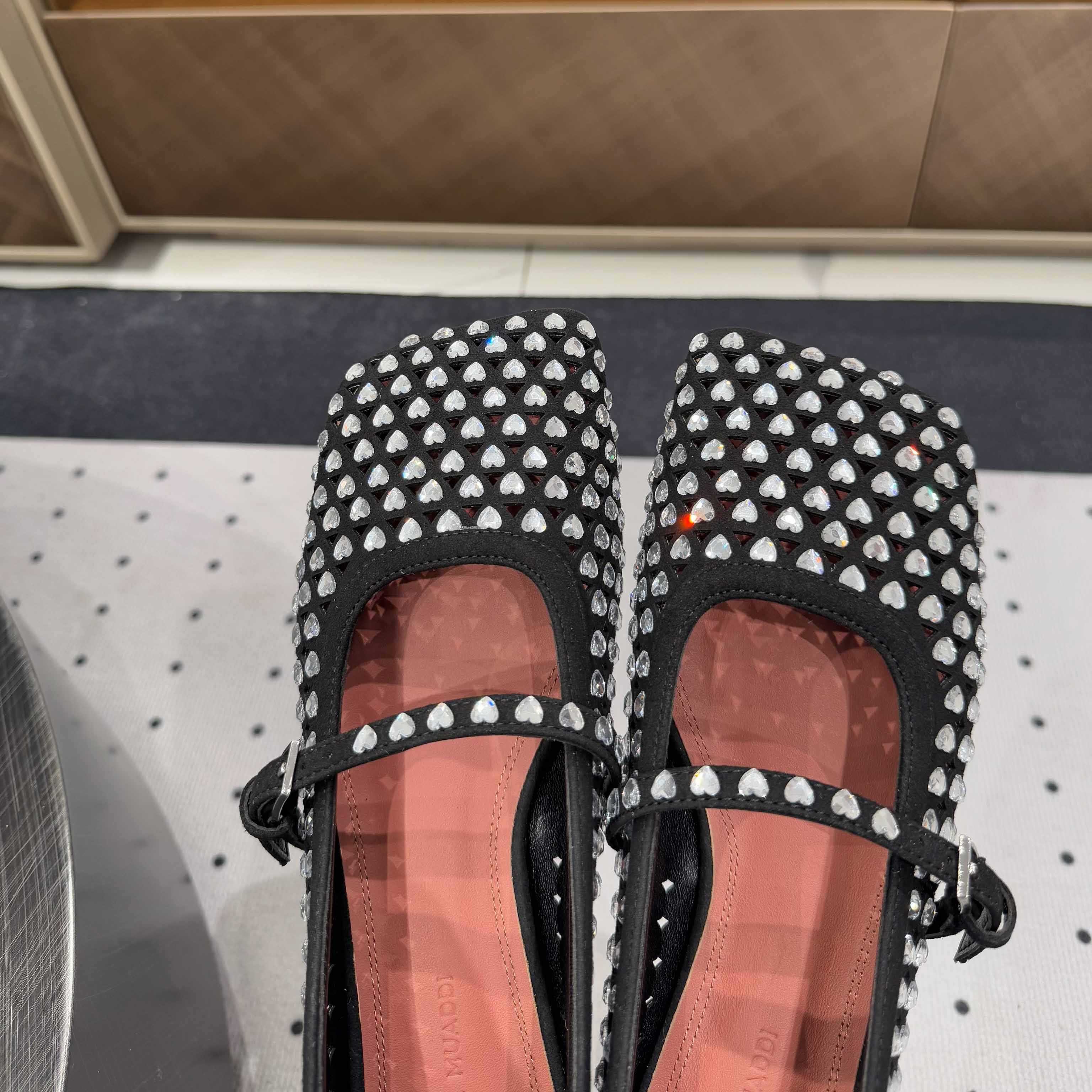 Amina Muaddi Ane Ballerina Shoes - EUR FASHION