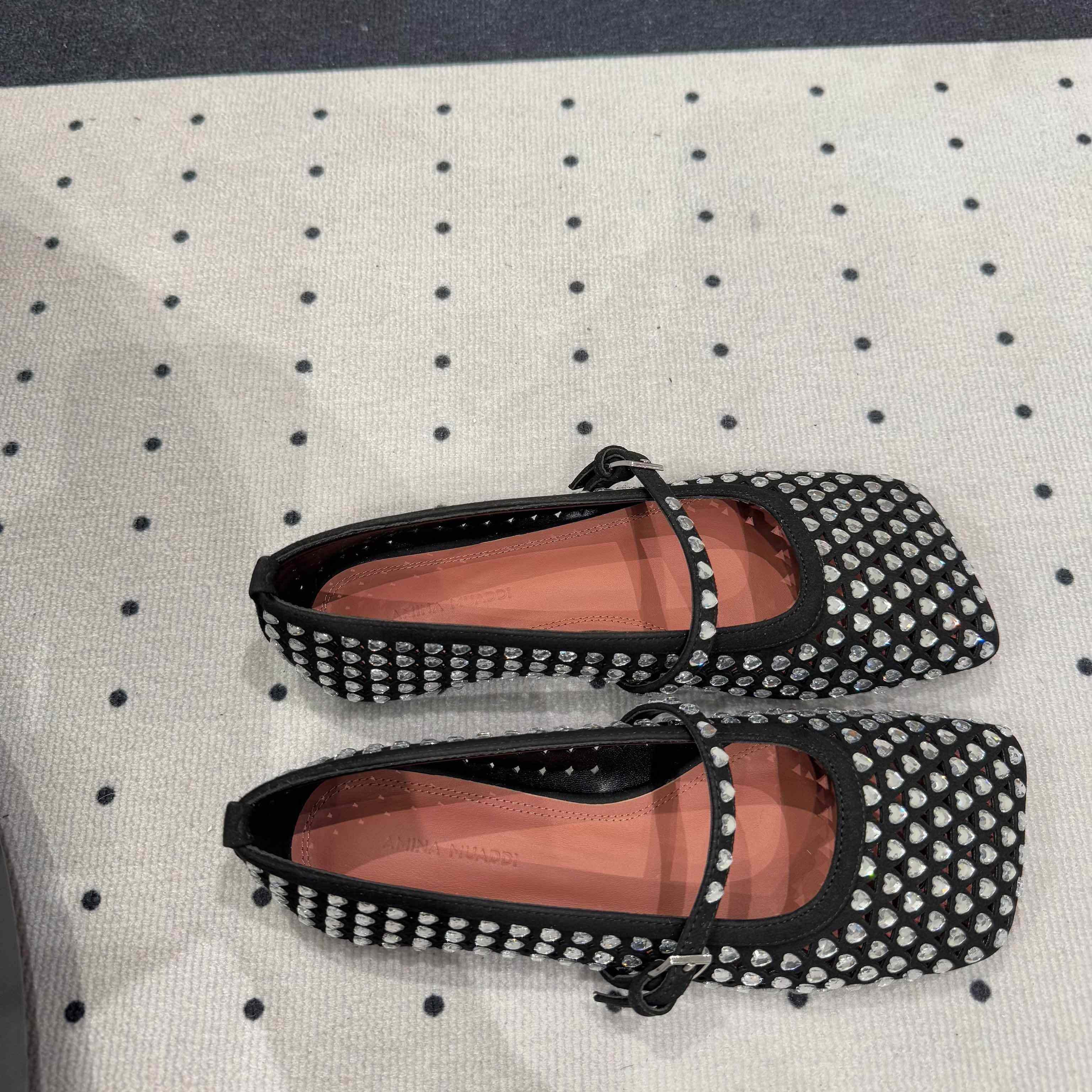 Amina Muaddi Ane Ballerina Shoes - EUR FASHION