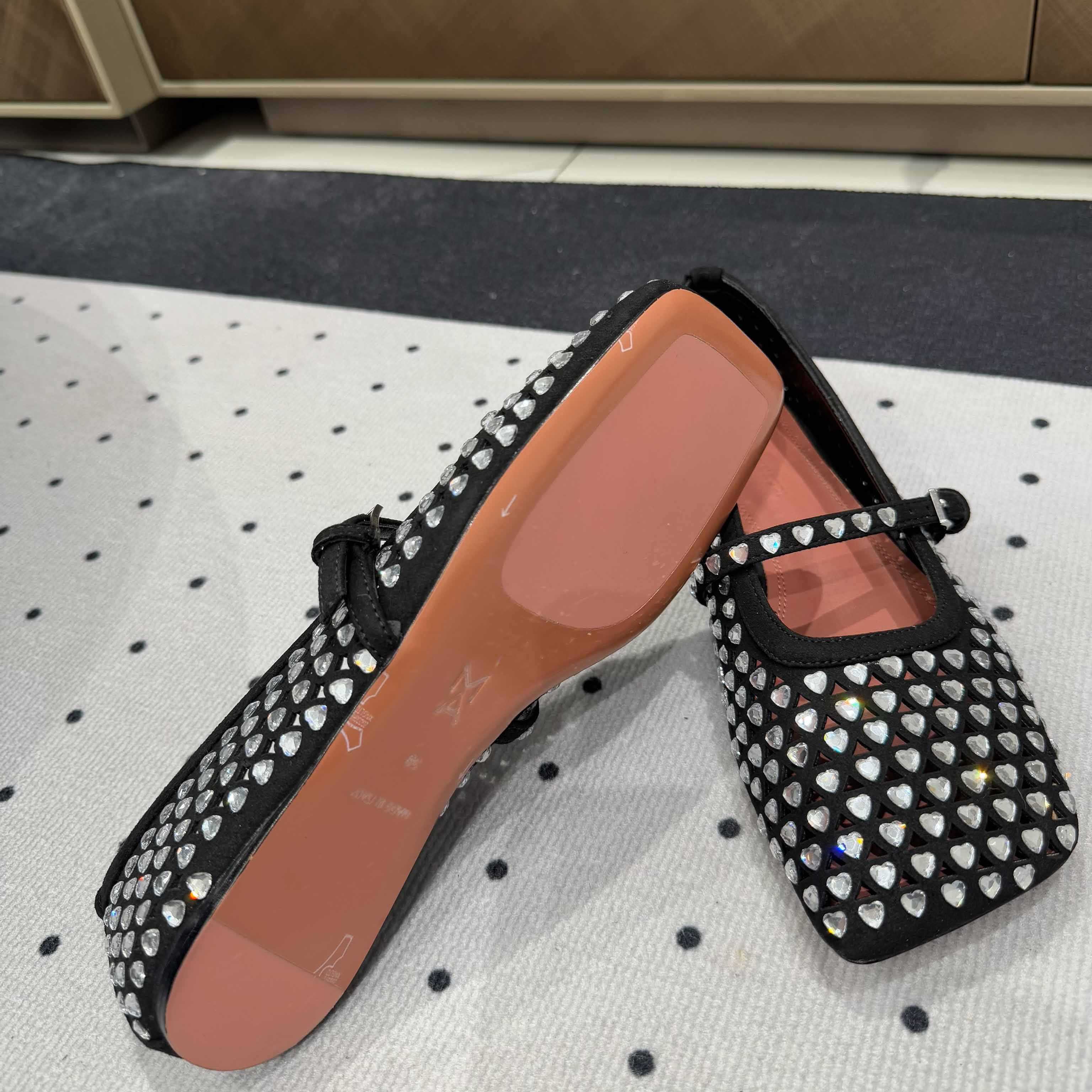 Amina Muaddi Ane Ballerina Shoes - EUR FASHION