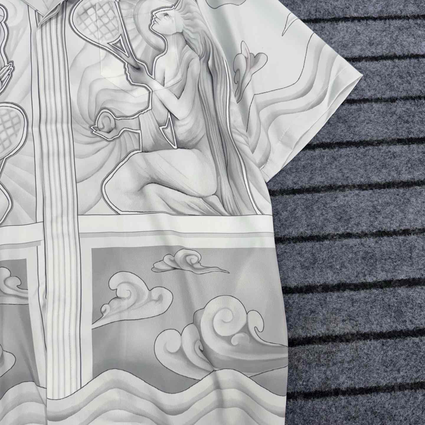 Casablanca Sacred Stone Silk Shirt - EUR FASHION