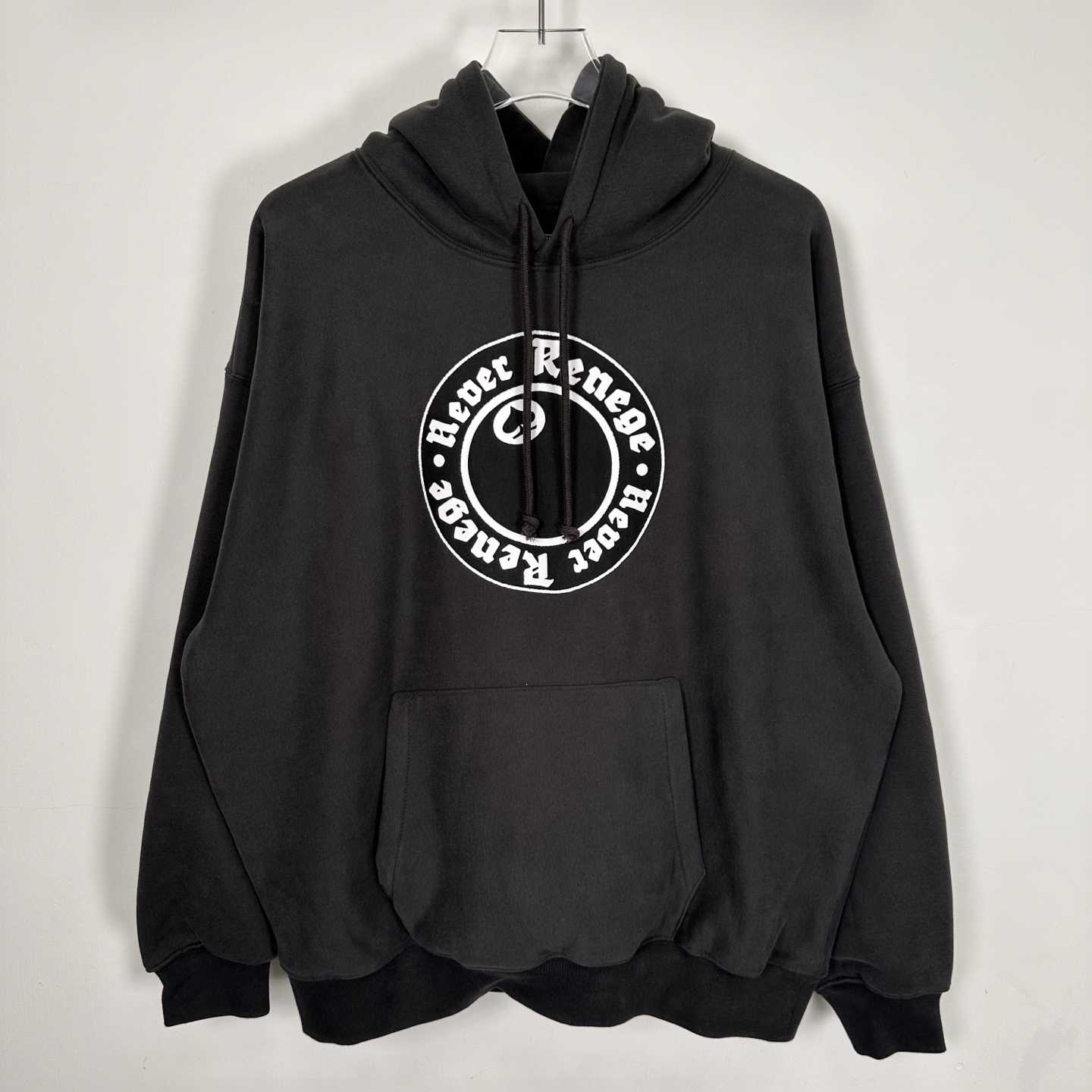 Denim Tears x Stussy Never Renege Hoodie Black - EUR FASHION