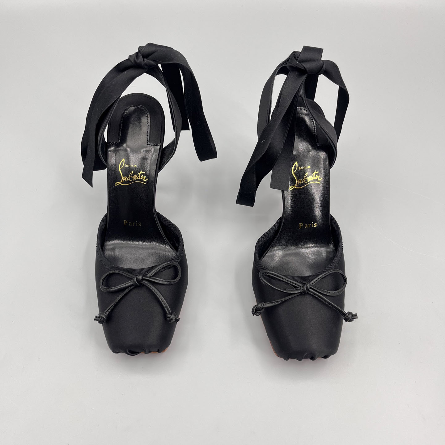 Christian Louboutin Cassia Lace-Up Slingback Pumps - EUR FASHION