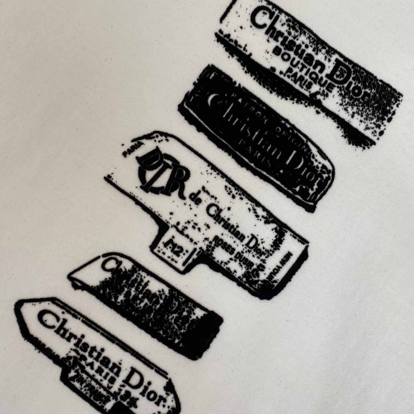 Dior Archives Labels T-Shirt, Relaxed Fit  - EUR FASHION