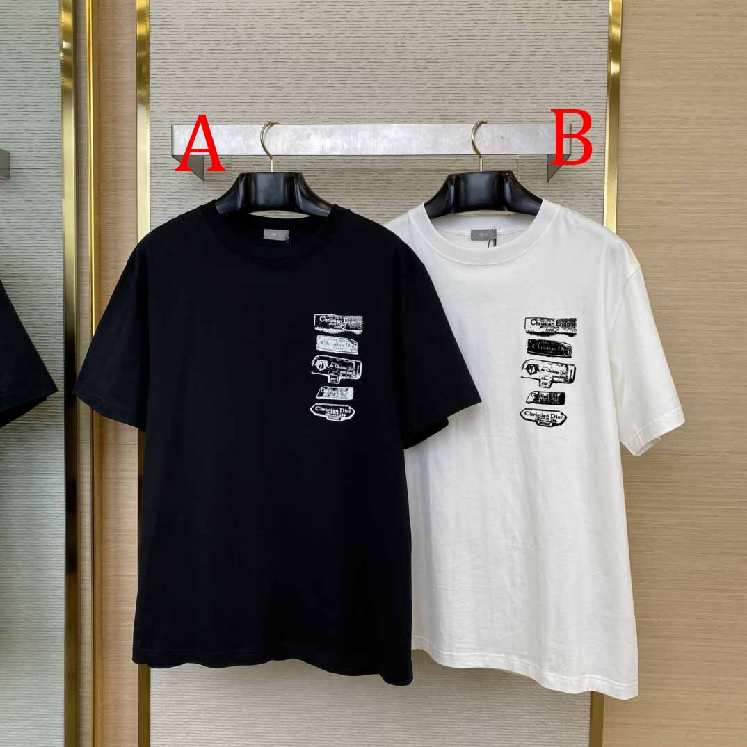 Dior Archives Labels T-Shirt, Relaxed Fit  - EUR FASHION