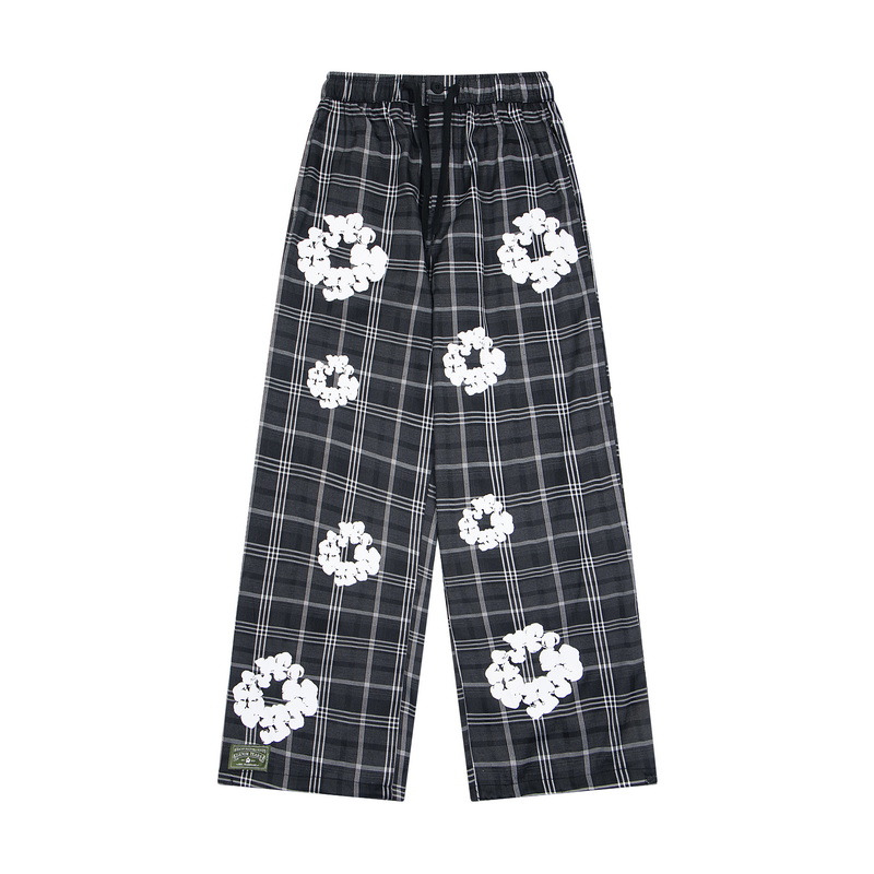 Denim Tears Wreath Pajama Pants 'Grey' - EUR FASHION