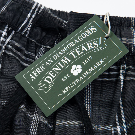 Denim Tears Wreath Pajama Pants 'Grey' - EUR FASHION