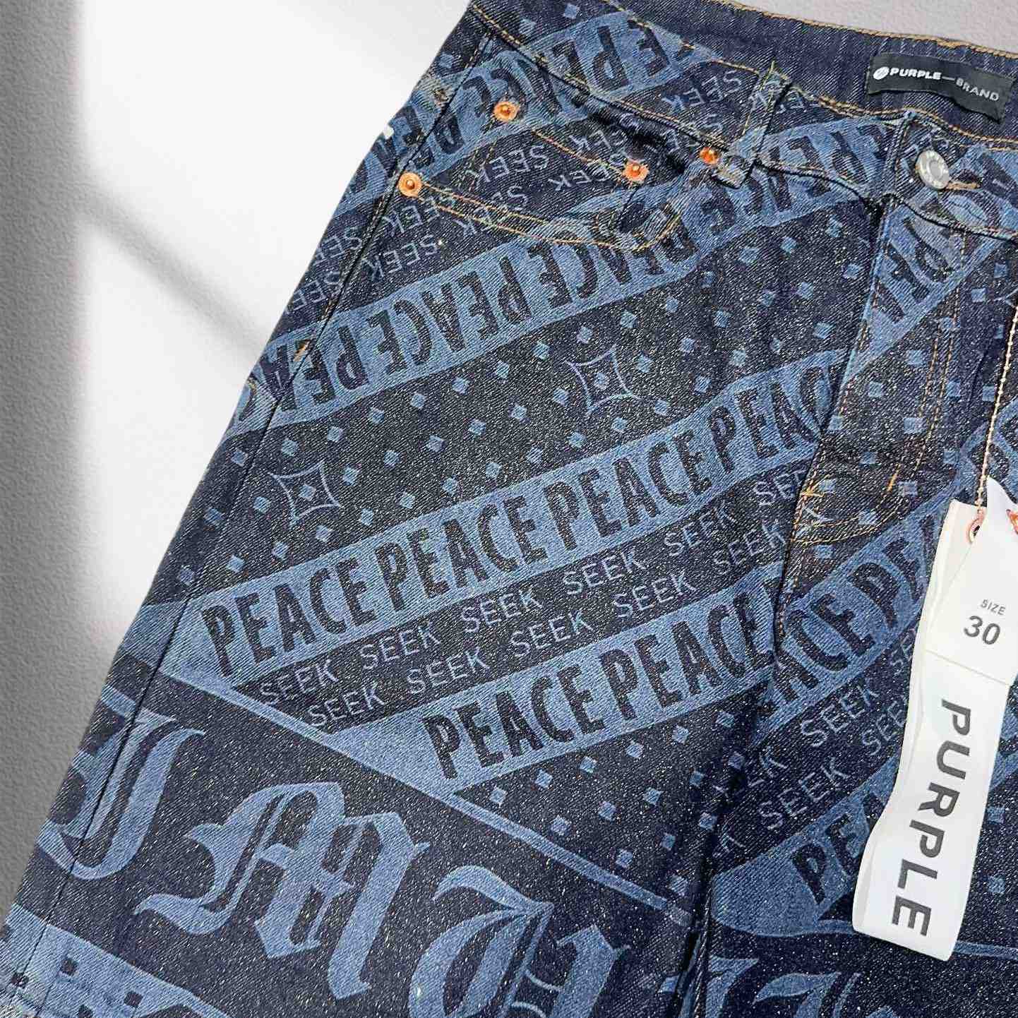 Purple-Brand Denim Shorts    6001 - EUR FASHION