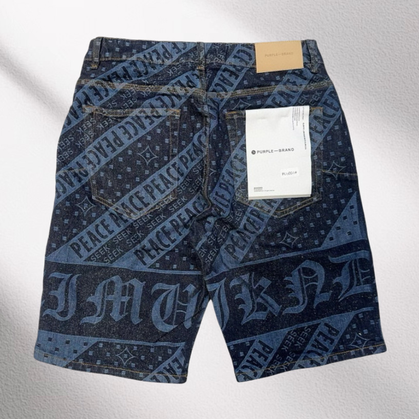 Purple-Brand Denim Shorts    6001 - EUR FASHION