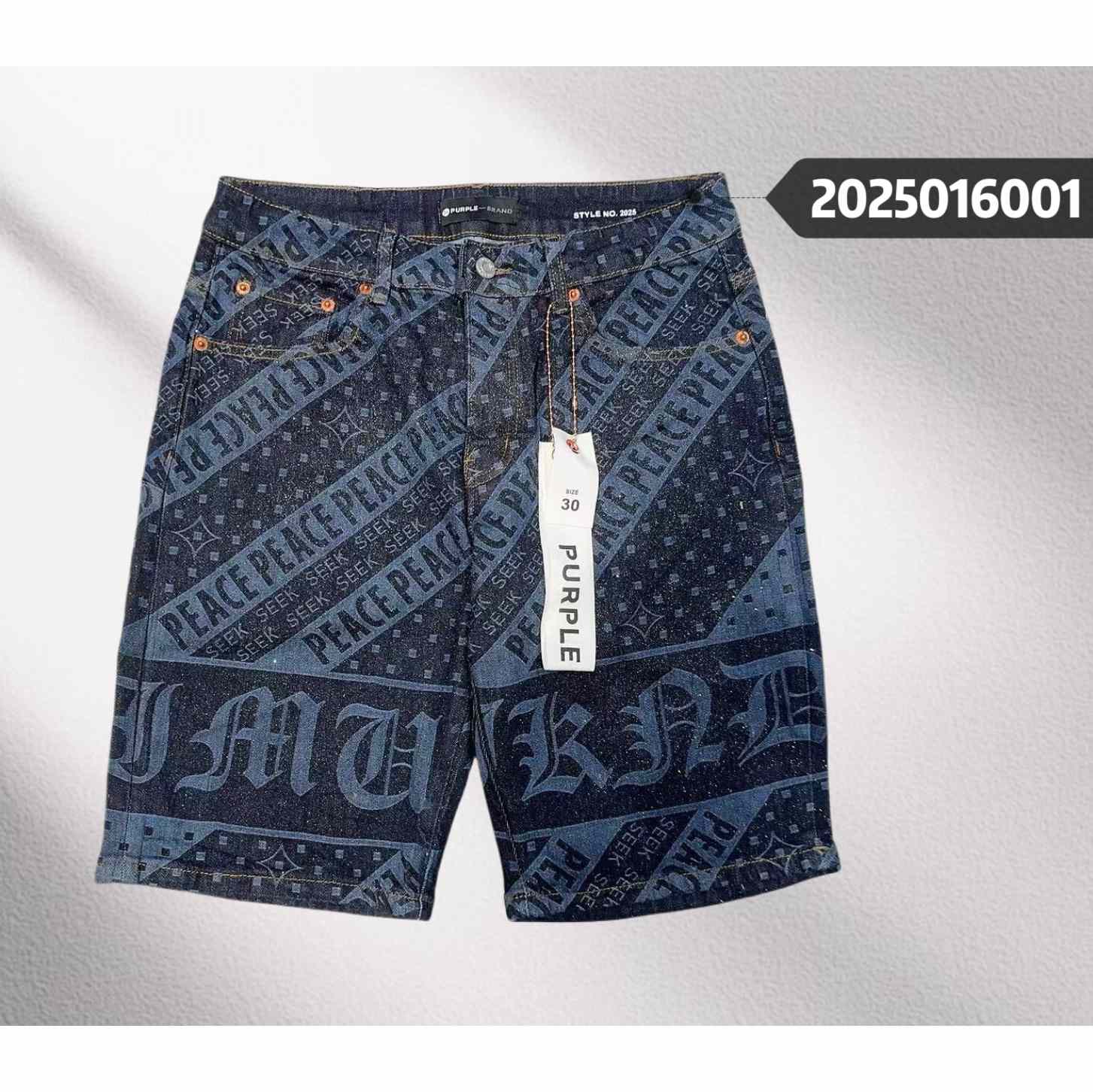 Purple-Brand Denim Shorts    6001 - EUR FASHION