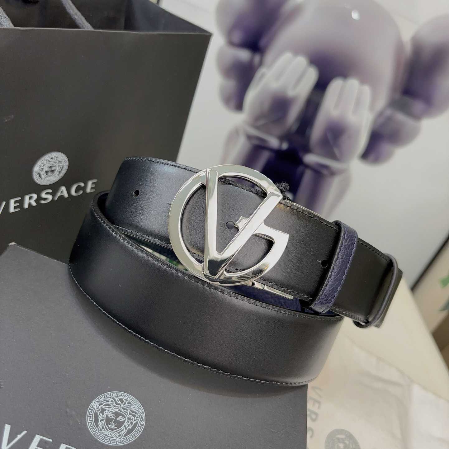 Versace Leather Belt   40mm - EUR FASHION