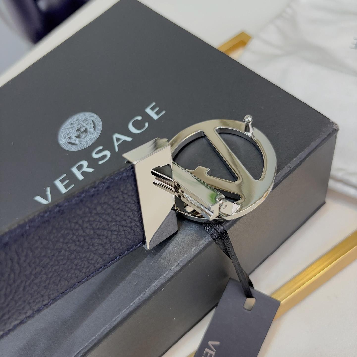 Versace Leather Belt   40mm - EUR FASHION