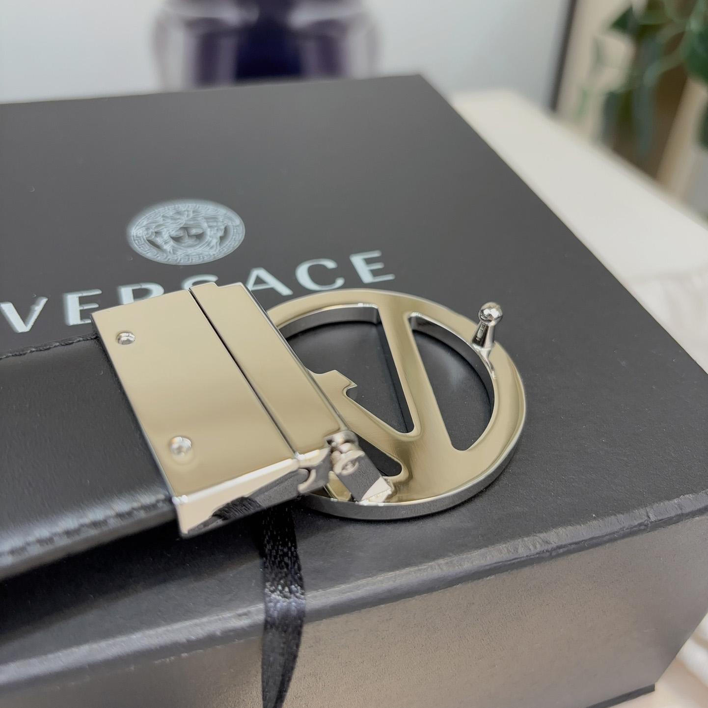 Versace Leather Belt   40mm - EUR FASHION