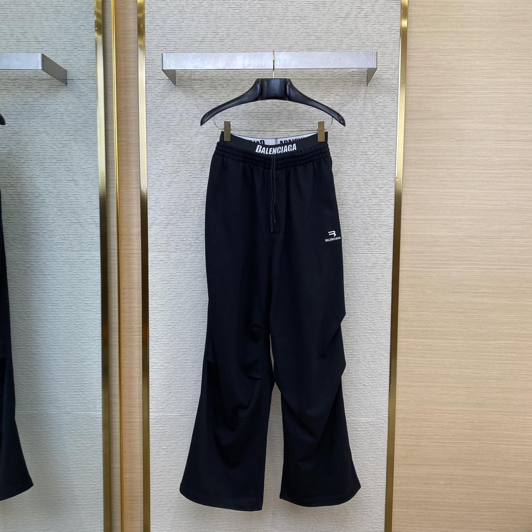 Balenciaga New Sporty B Trompe L'oeil Waistband Baggy Sweatpants - EUR FASHION