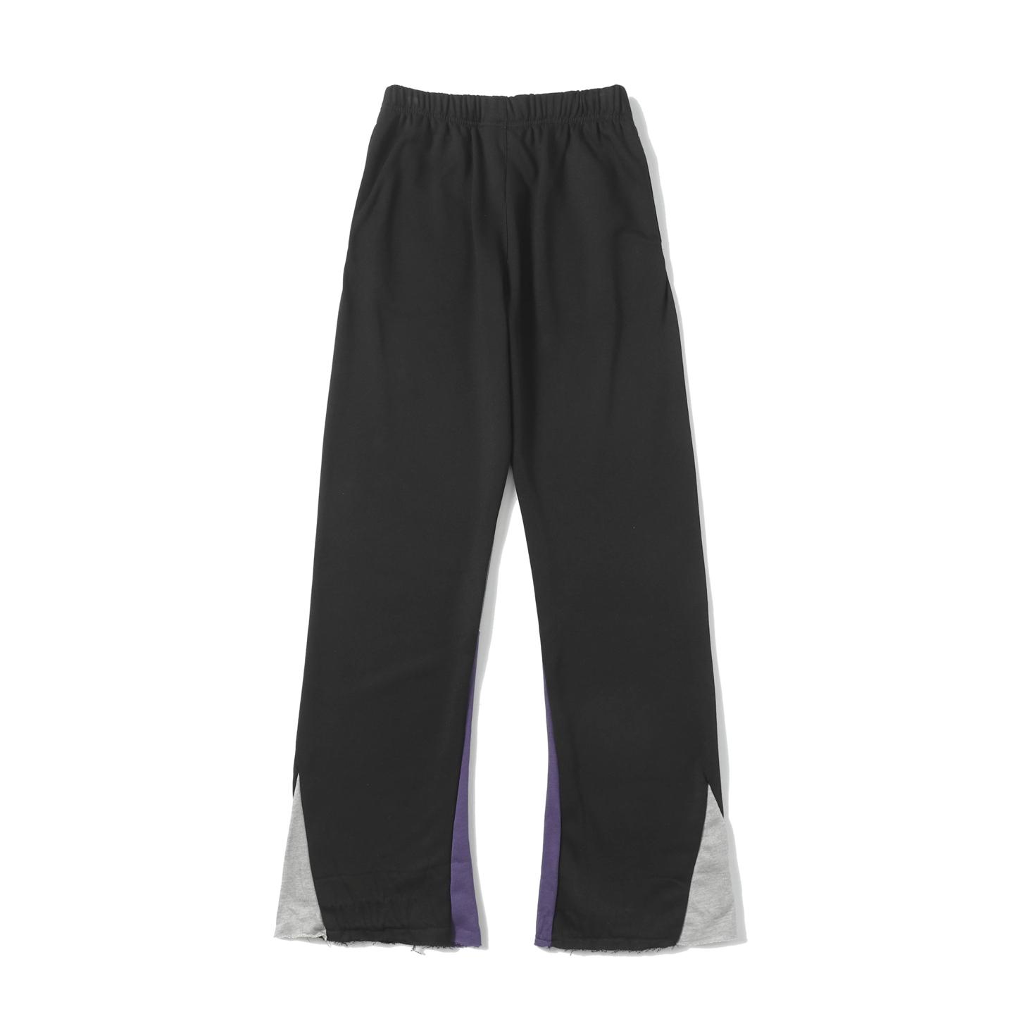 Gallery Dept. Flared Denim-Panelled Logo-Print Cotton-Jersey Sweatpants - EUR FASHION