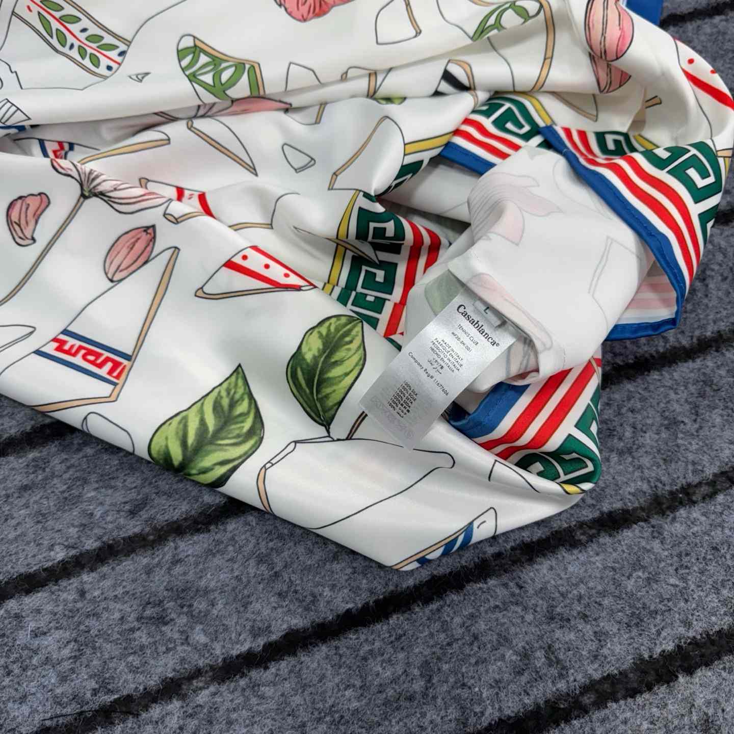 Casablanca Le Vase Brise Silk Shirt 'Multicolor'  - EUR FASHION