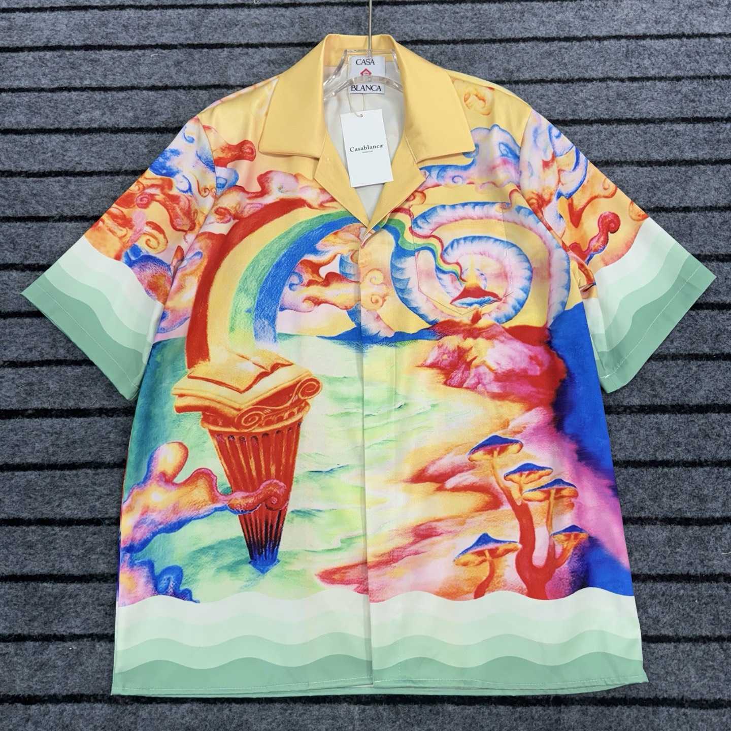 Casablanca Men's Color Nature's Teacher Shirt - EUR FASHION