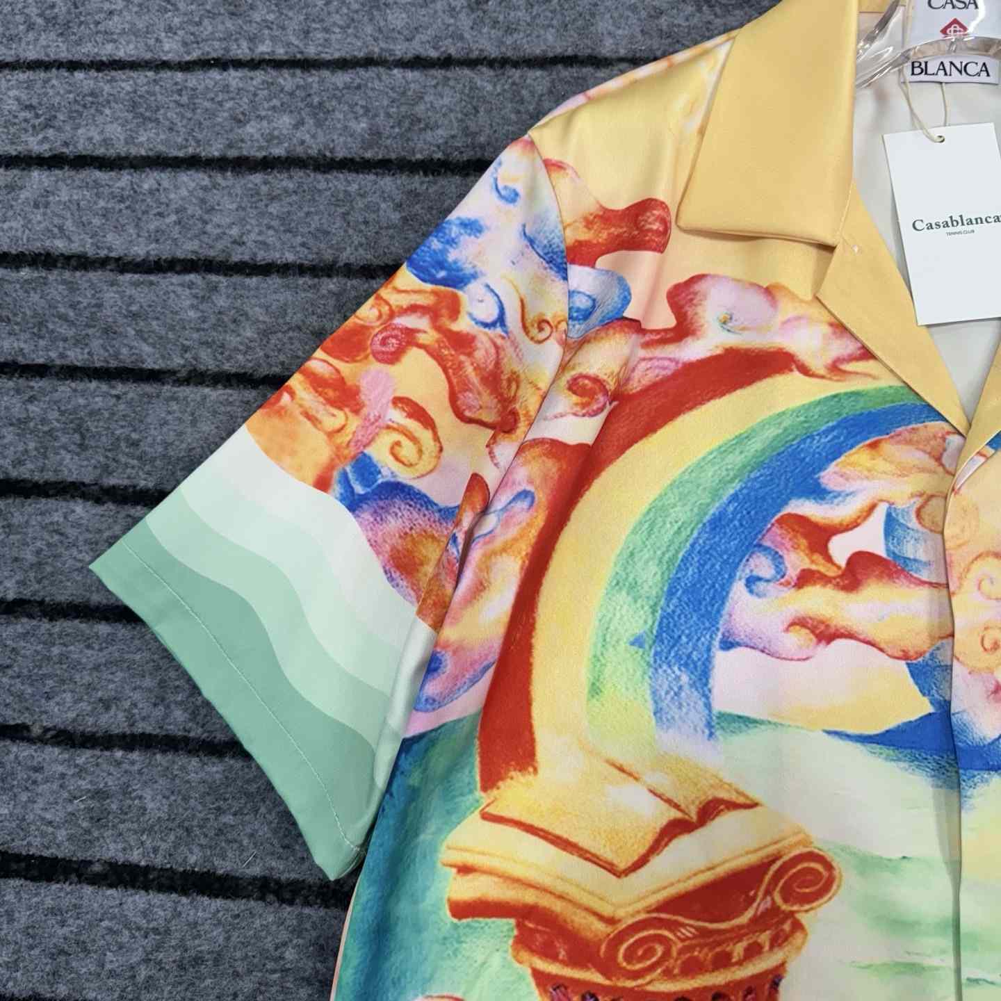 Casablanca Men's Color Nature's Teacher Shirt - EUR FASHION