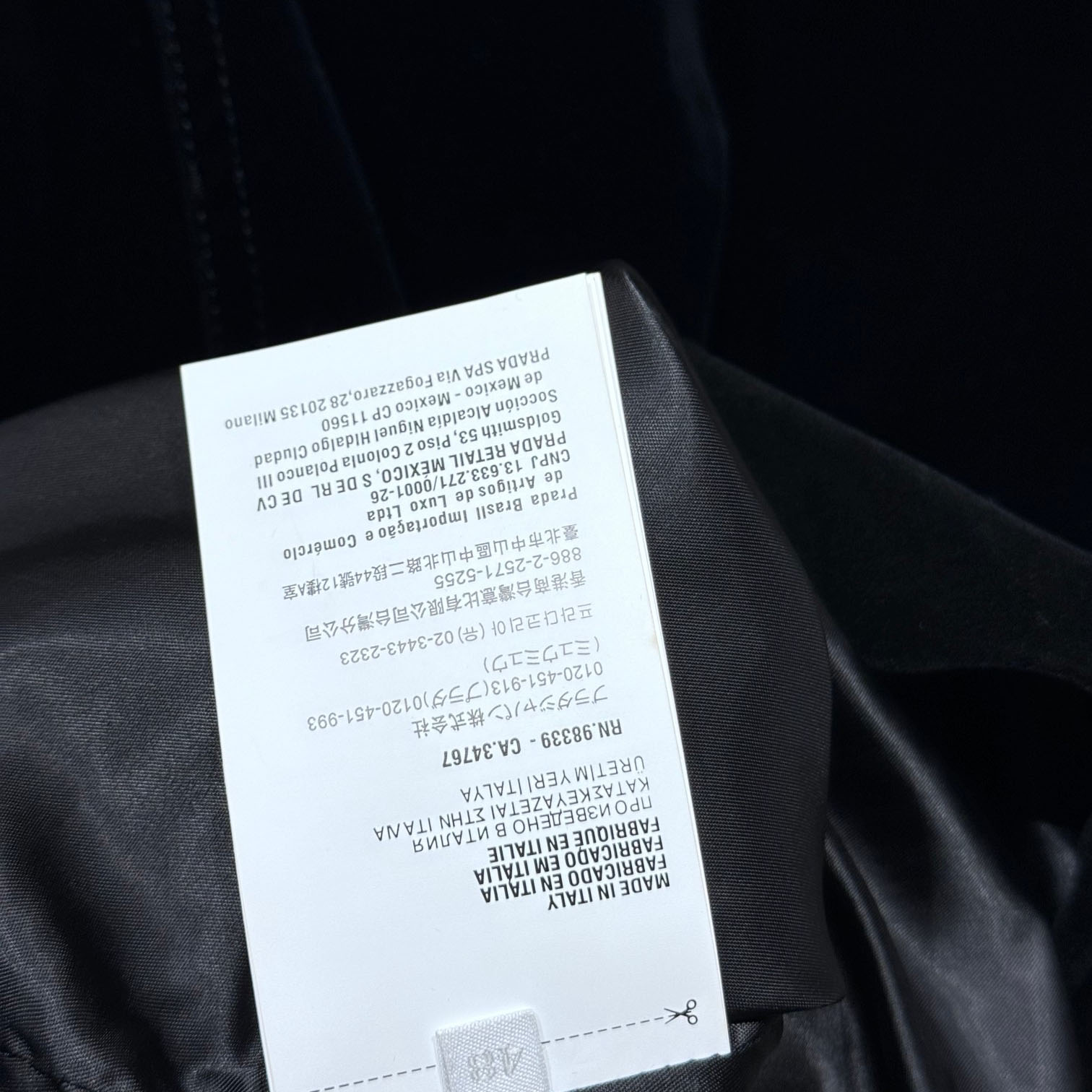Prada Blouson In Velvet Denim - EUR FASHION