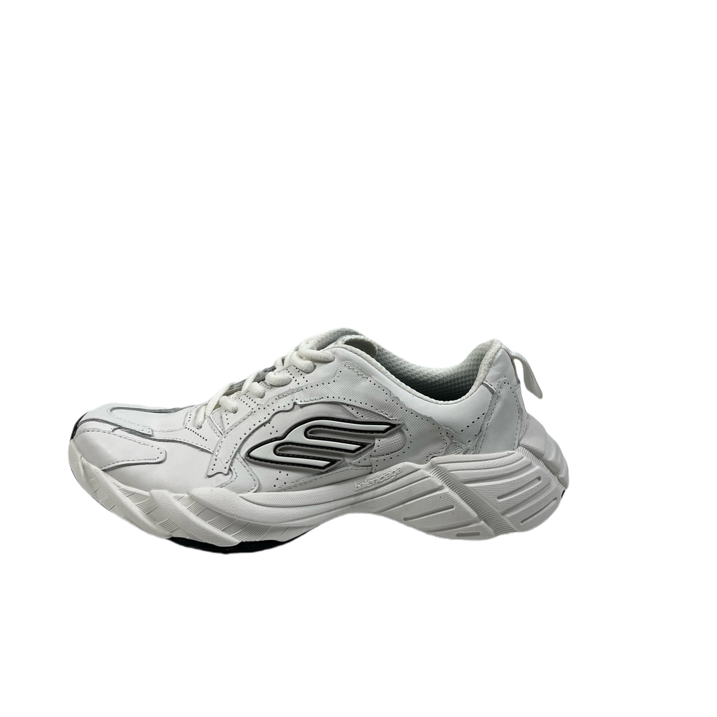 Balenciaga Monday Shoe In White,black And Grey Cowskin And Polyester - EUR FASHION