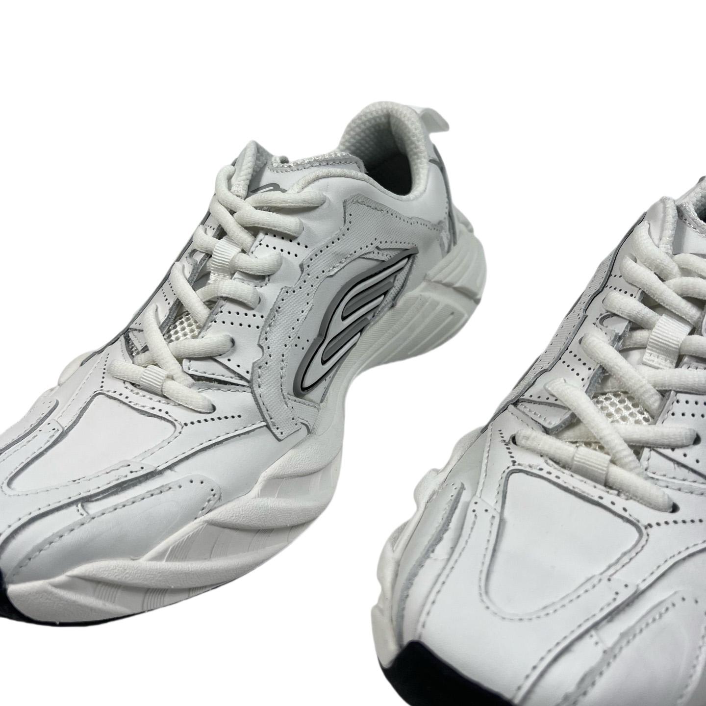 Balenciaga Monday Shoe In White,black And Grey Cowskin And Polyester - EUR FASHION