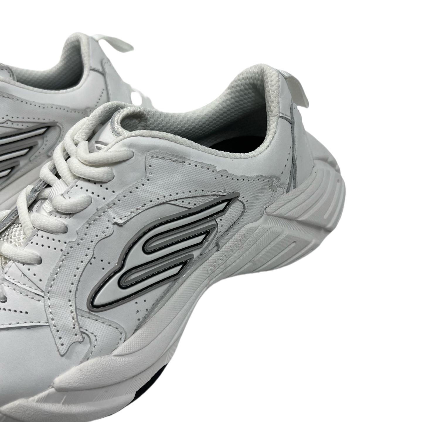 Balenciaga Monday Shoe In White,black And Grey Cowskin And Polyester - EUR FASHION
