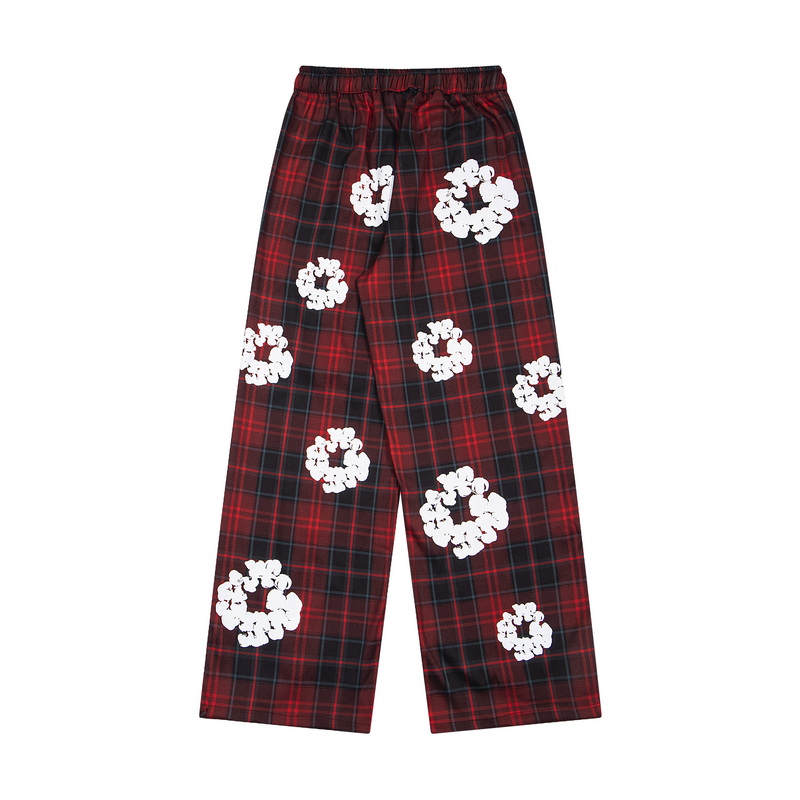 Denim Tears Wreath Pajama Pants 'Red' - EUR FASHION