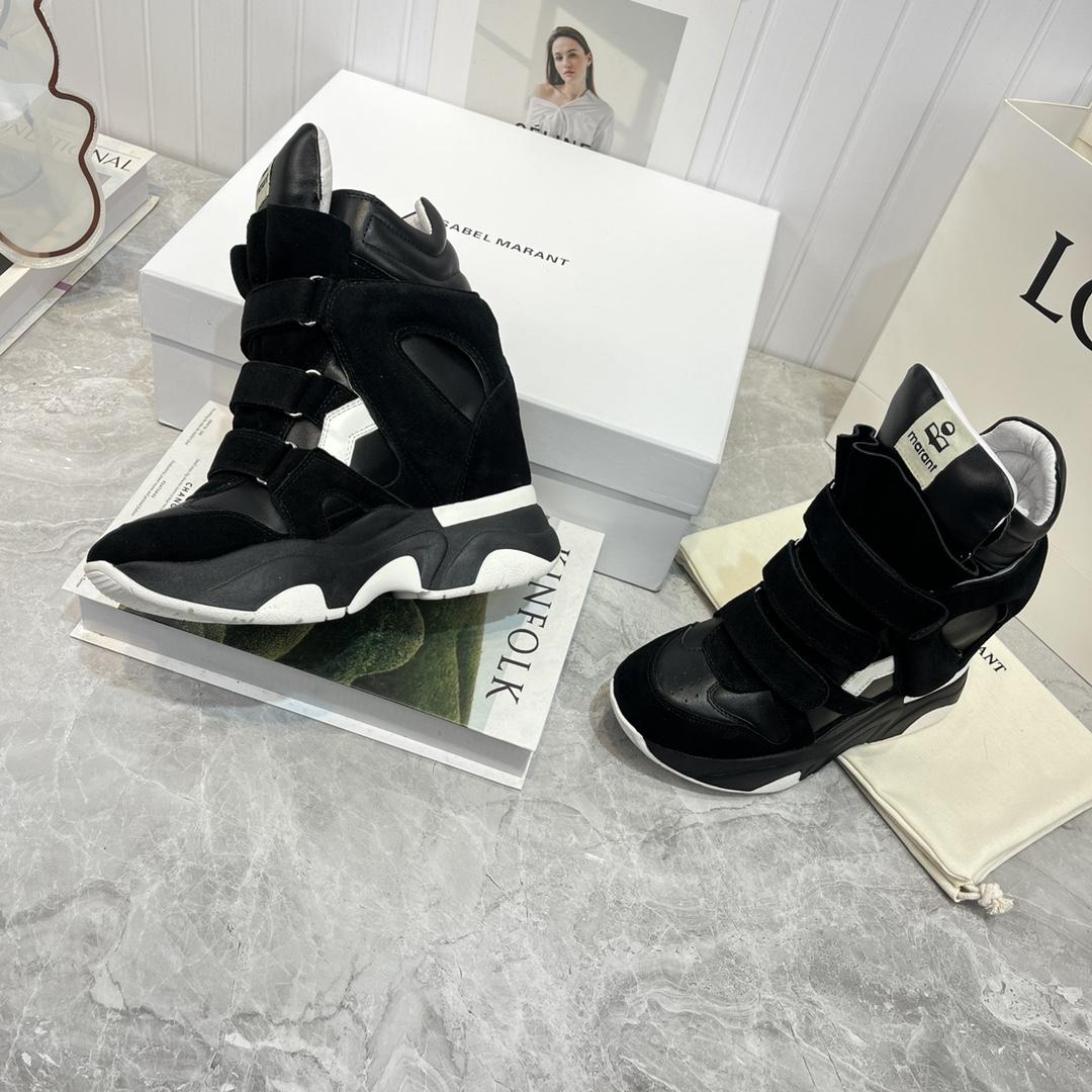 Isabel Marant Balskee High-Top Wedge Sneakers  - EUR FASHION