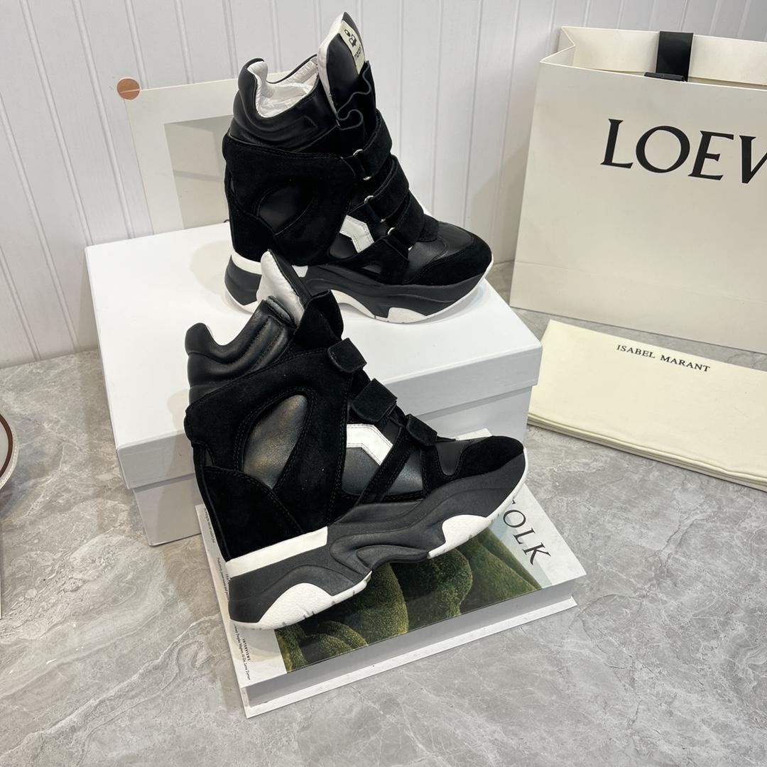 Isabel Marant Balskee High-Top Wedge Sneakers  - EUR FASHION