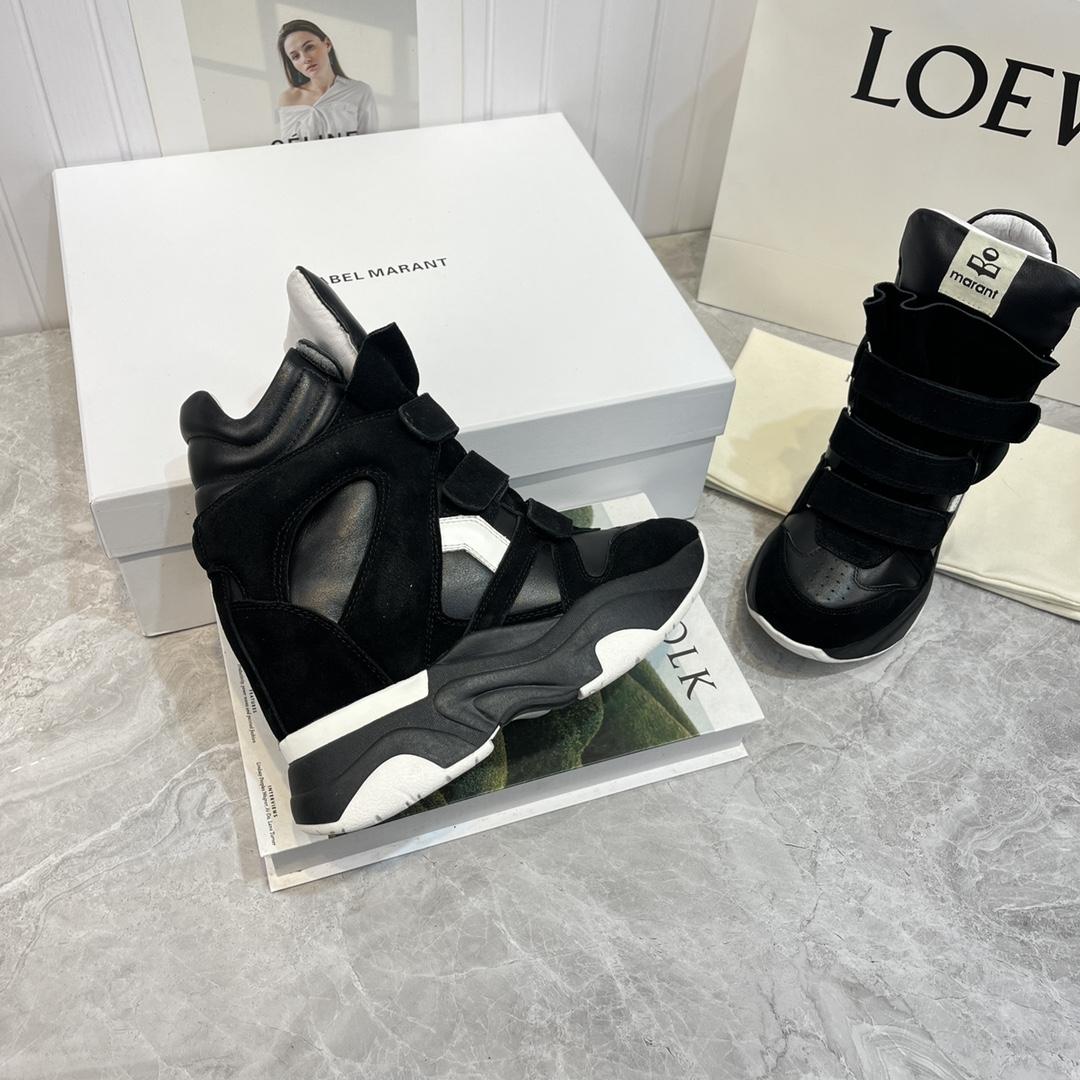 Isabel Marant Balskee High-Top Wedge Sneakers  - EUR FASHION