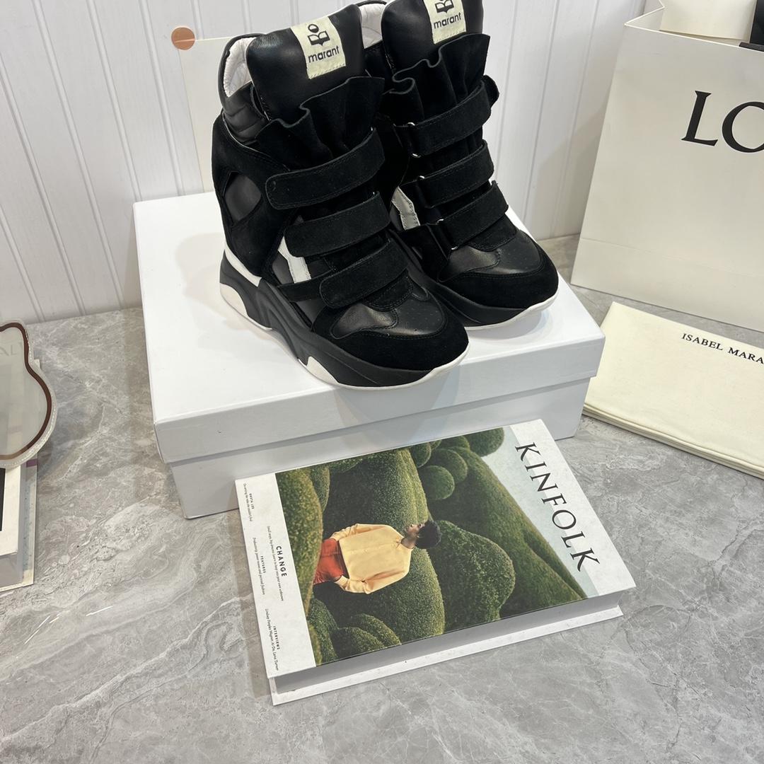 Isabel Marant Balskee High-Top Wedge Sneakers  - EUR FASHION