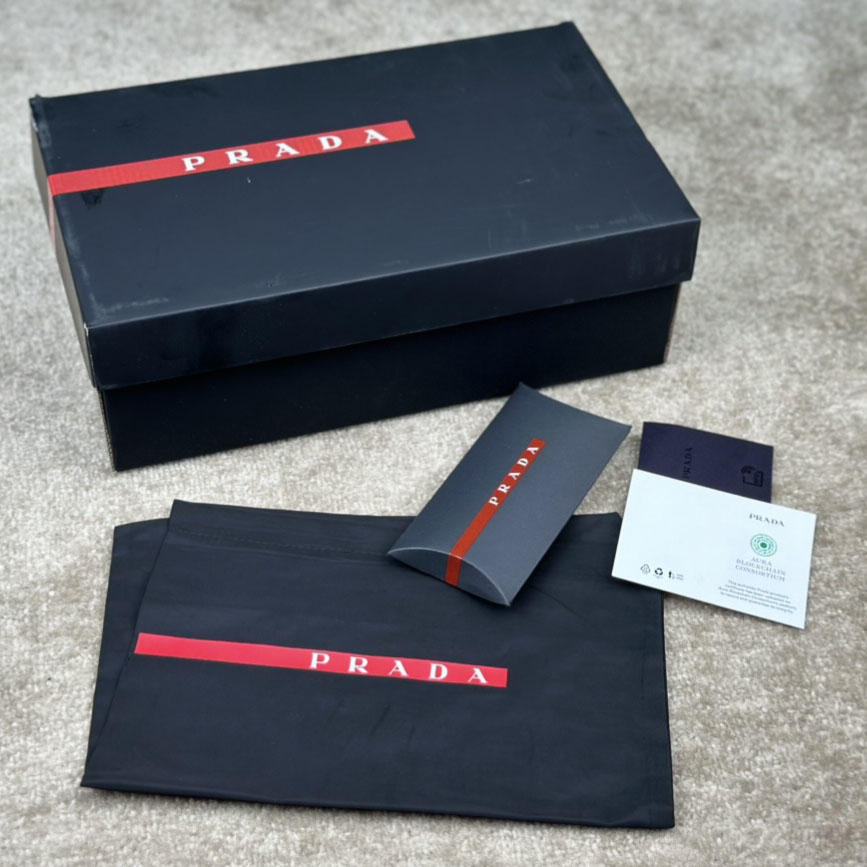 Prada America's Cup Patent Leather And Bike Fabric Sneakers - EUR FASHION