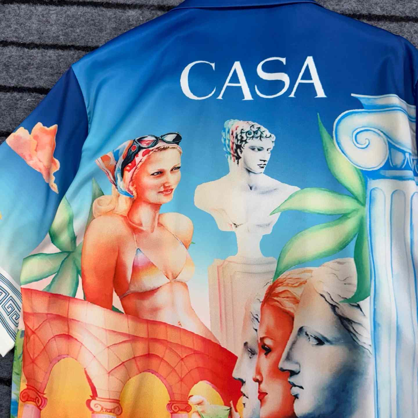 Casablanca Cuban Short Sleeve Silk Shirt - EUR FASHION
