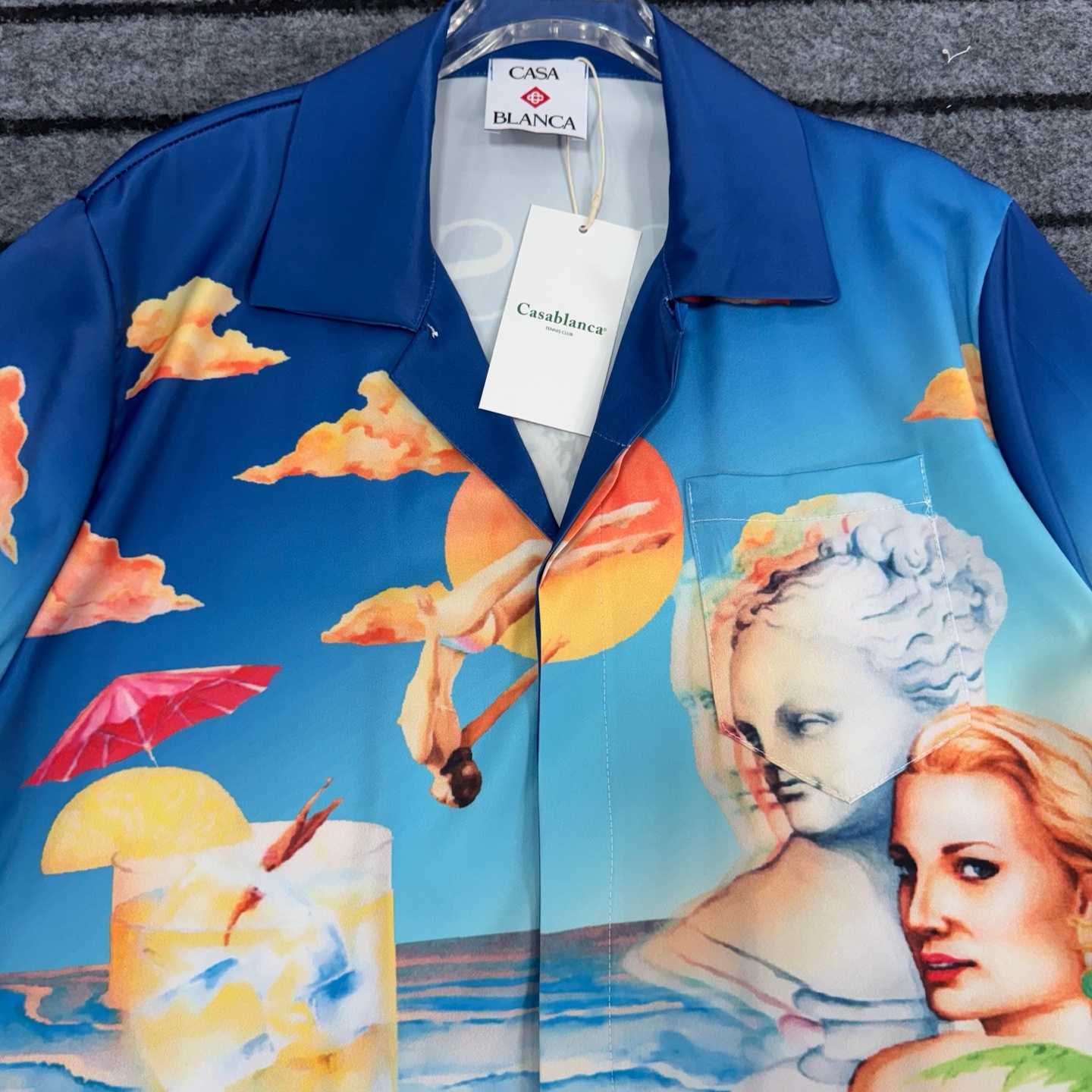 Casablanca Cuban Short Sleeve Silk Shirt - EUR FASHION