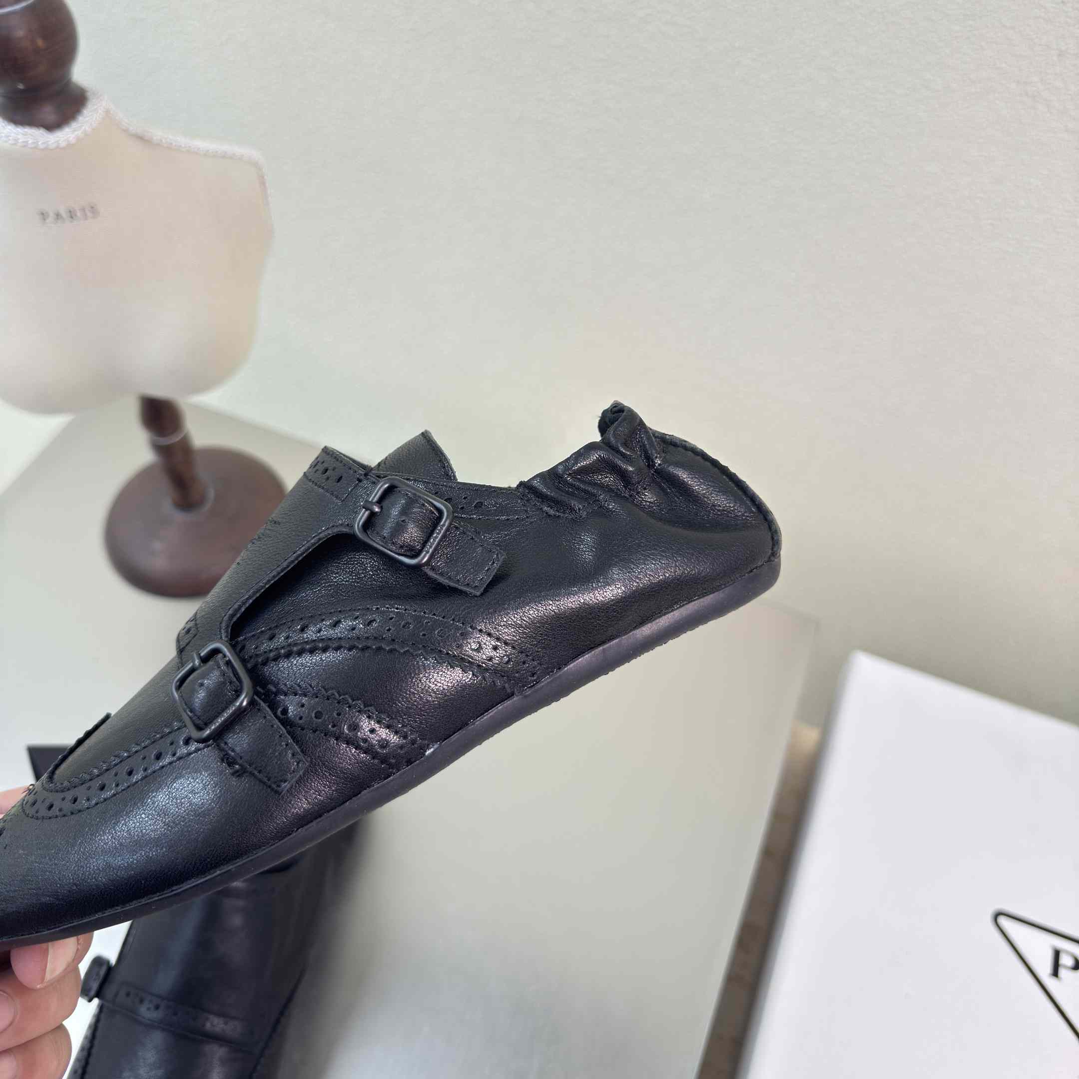 Prada Shuffle Double Monk Strap Shoes - EUR FASHION