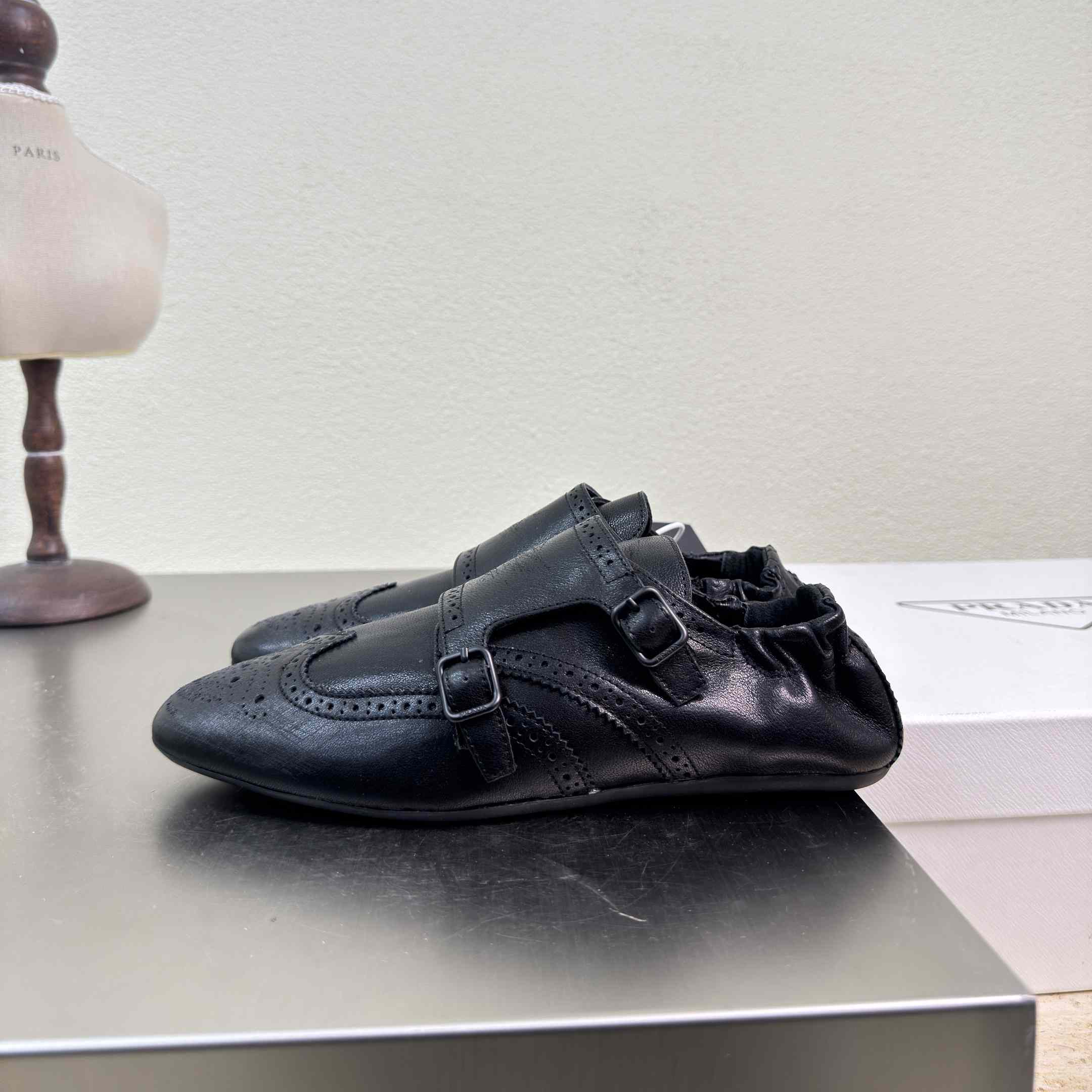 Prada Shuffle Double Monk Strap Shoes - EUR FASHION