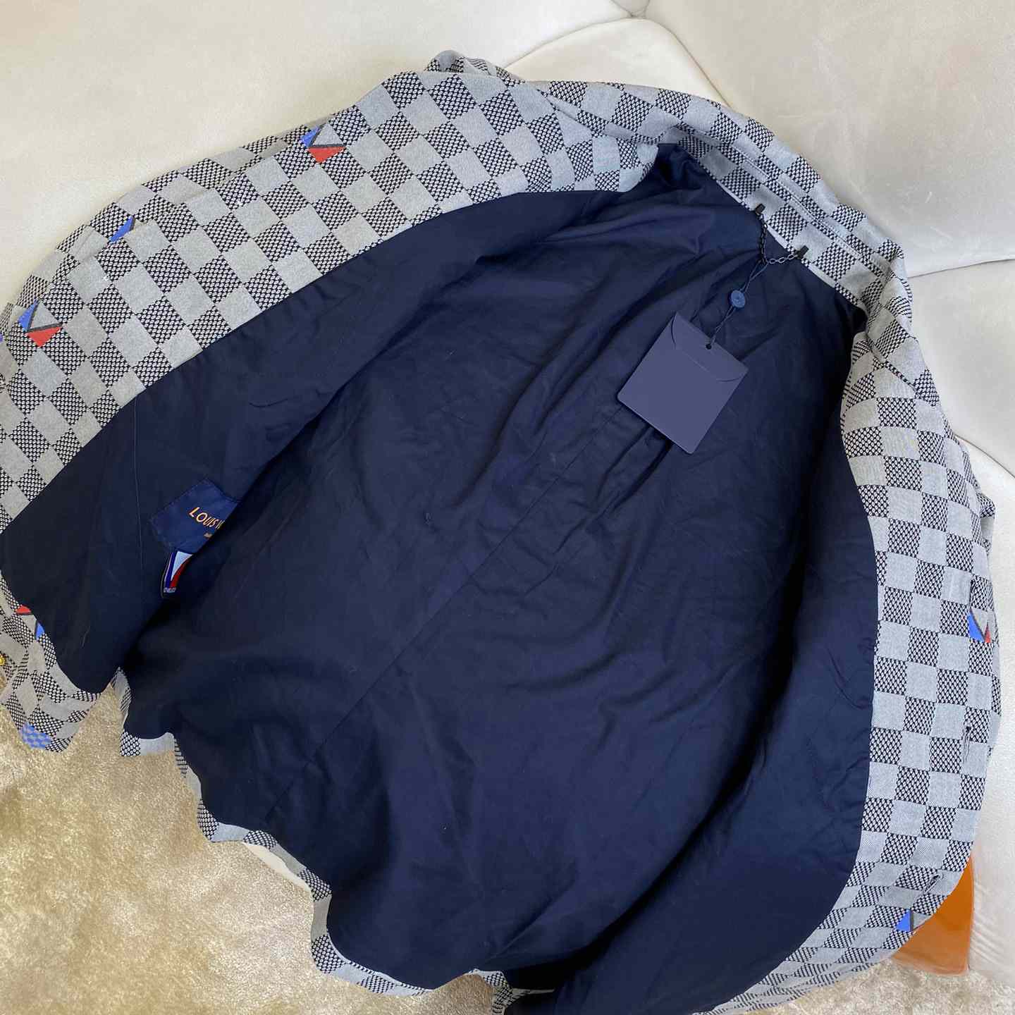 Louis Vuitton Damier Open Collar Cotton Overshirt  1AFVN5 - EUR FASHION
