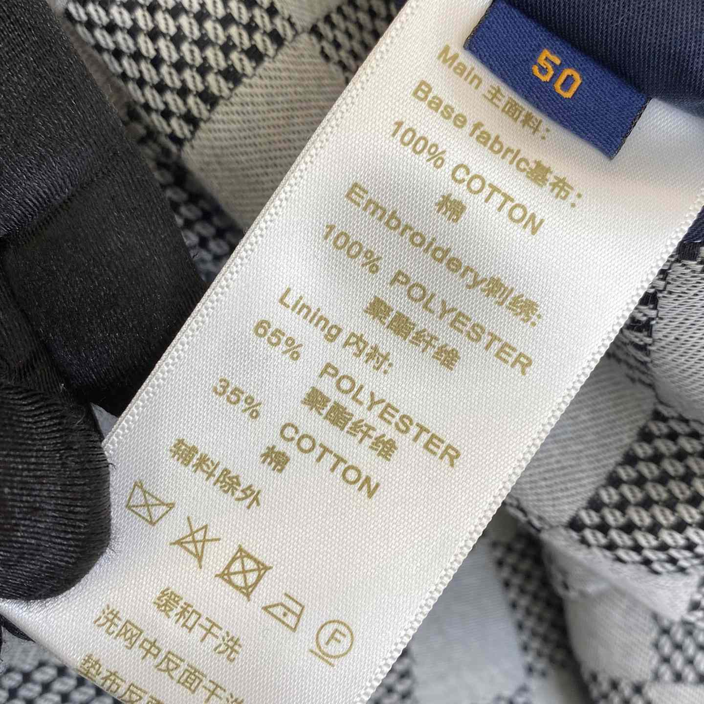 Louis Vuitton Damier Open Collar Cotton Overshirt  1AFVN5 - EUR FASHION