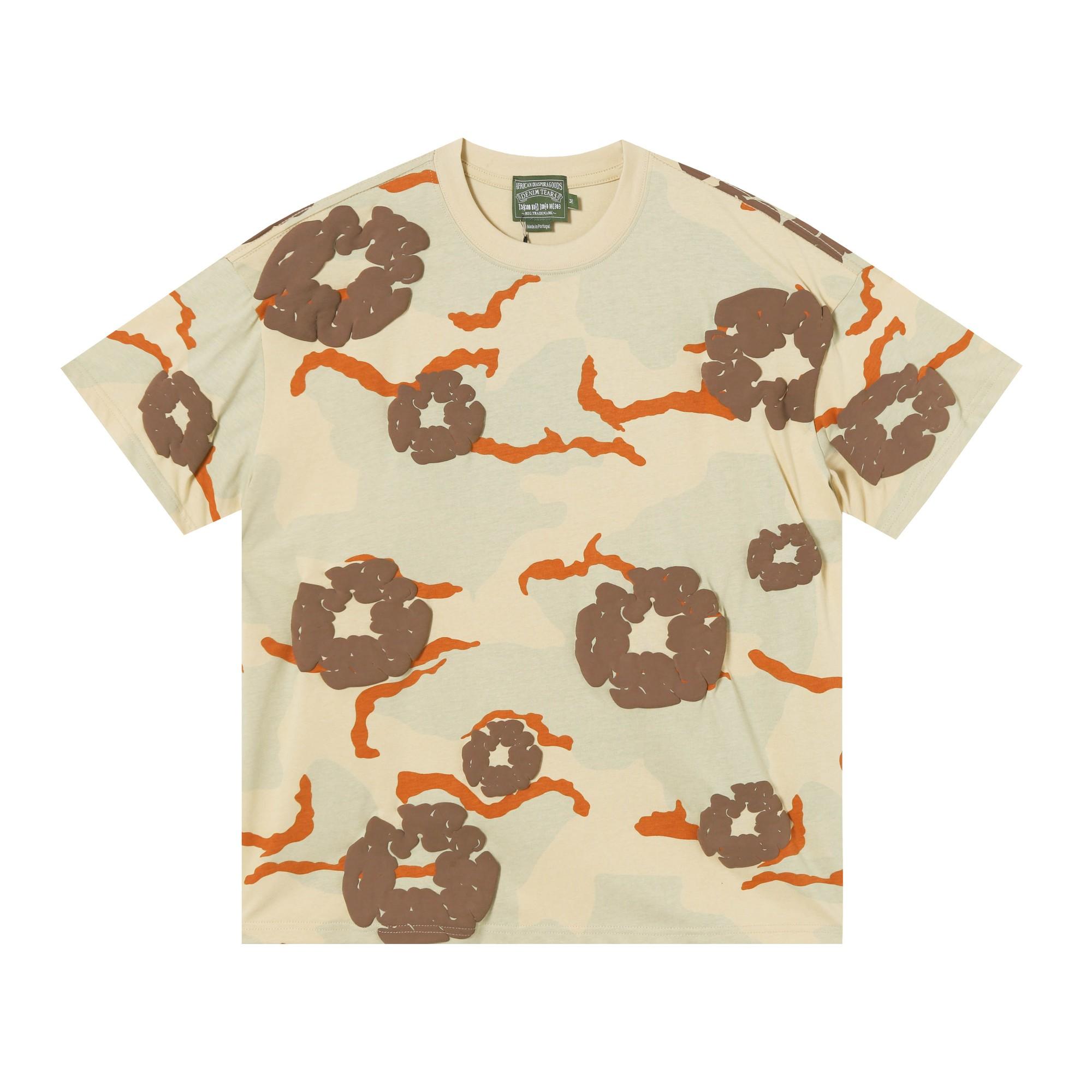 Denim Tears Camo Cotton T-shirt  - EUR FASHION