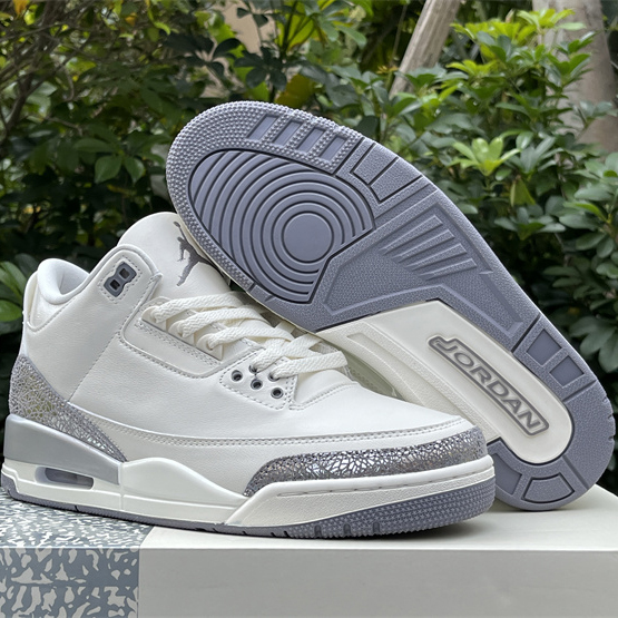Air Jordan 3 “Sail/Metallic Silver” Sneakers   CK9246-100 - EUR FASHION